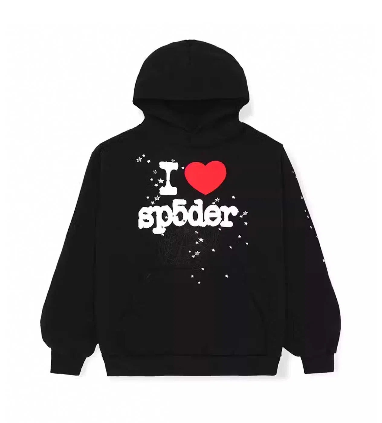 Sp5der Worldwide Sp5der I Heart Sp5 Hoodie Black