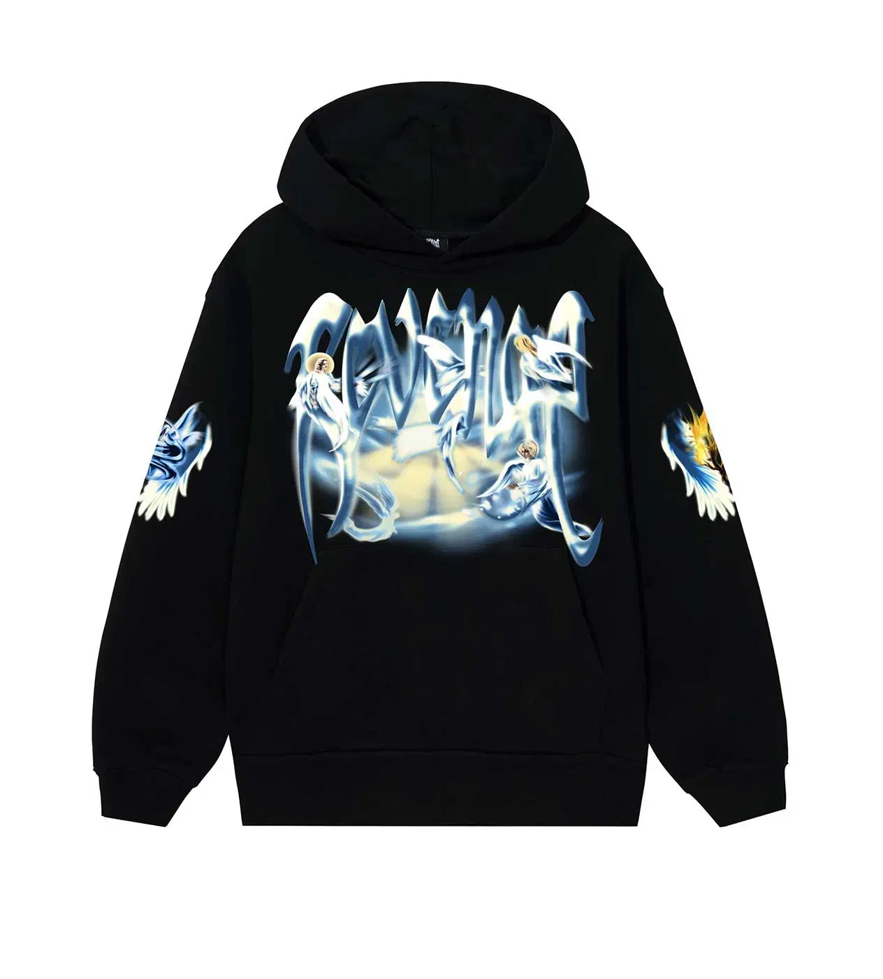 Revenge Angel Arch Logo Hoodie Black
