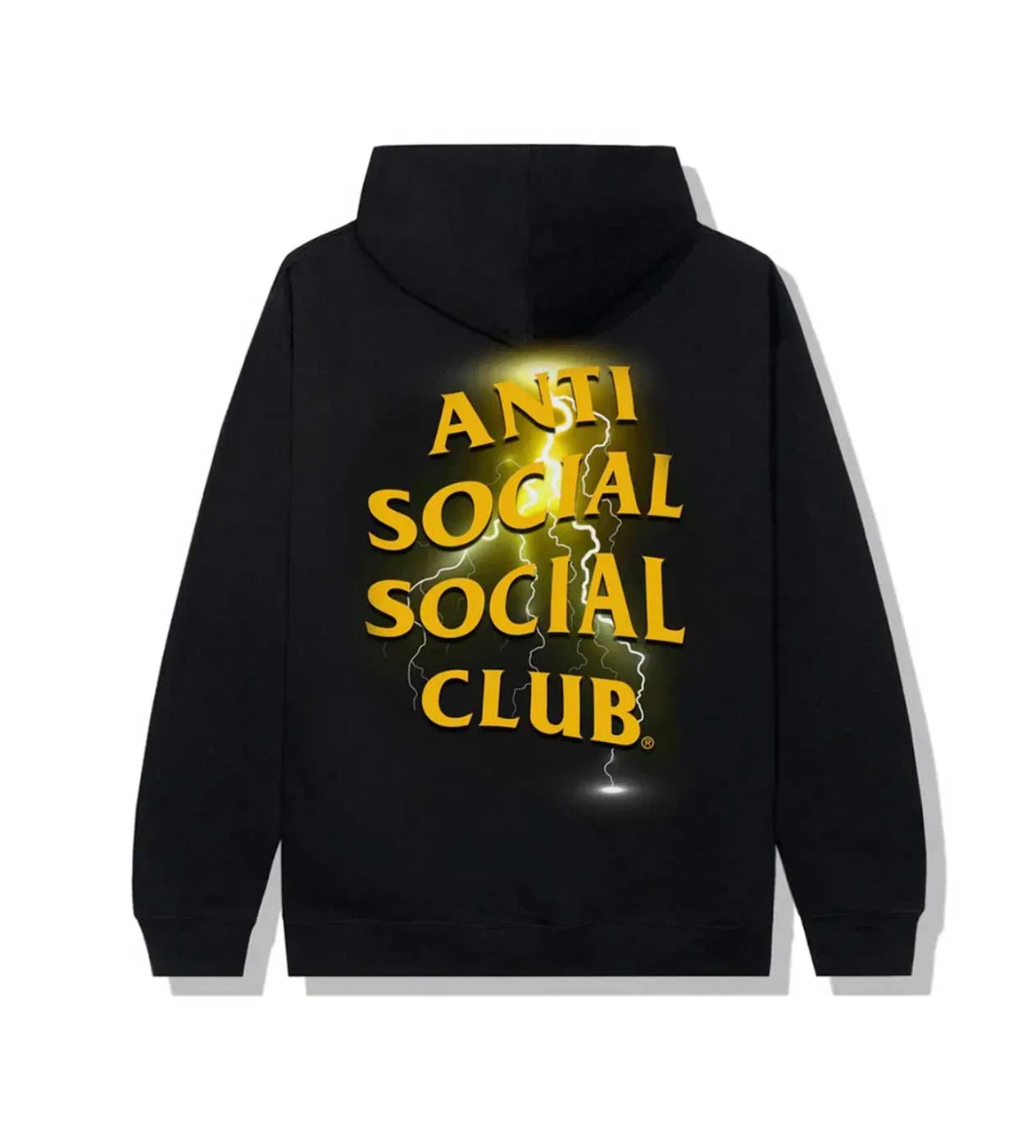 ANTI SOCIAL SOCIAL CLUB ASSC Lightning Twisted Hoodie Black/Yellow