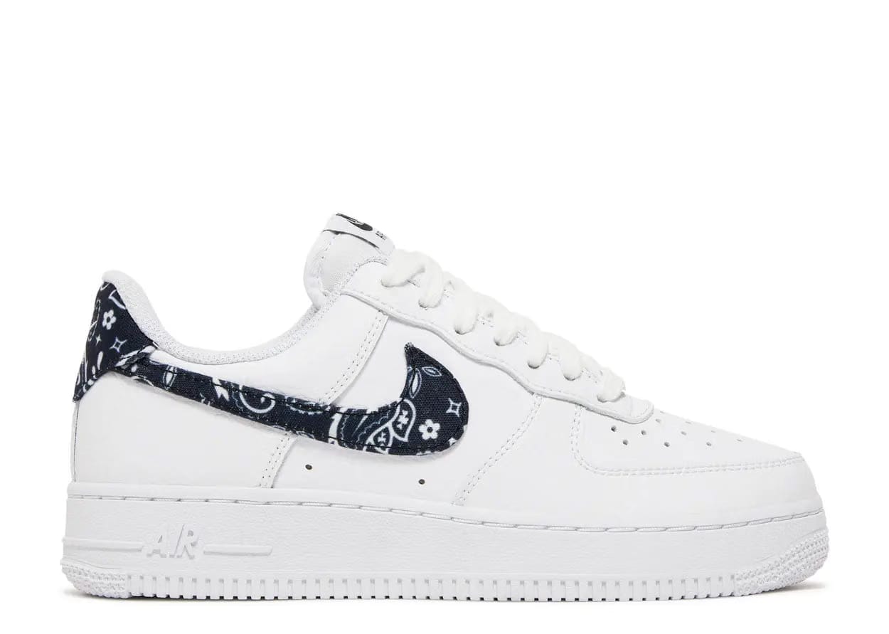 Nike Air Force 1 Low '07 Essential White Black Paisley (Women's) (WORN)