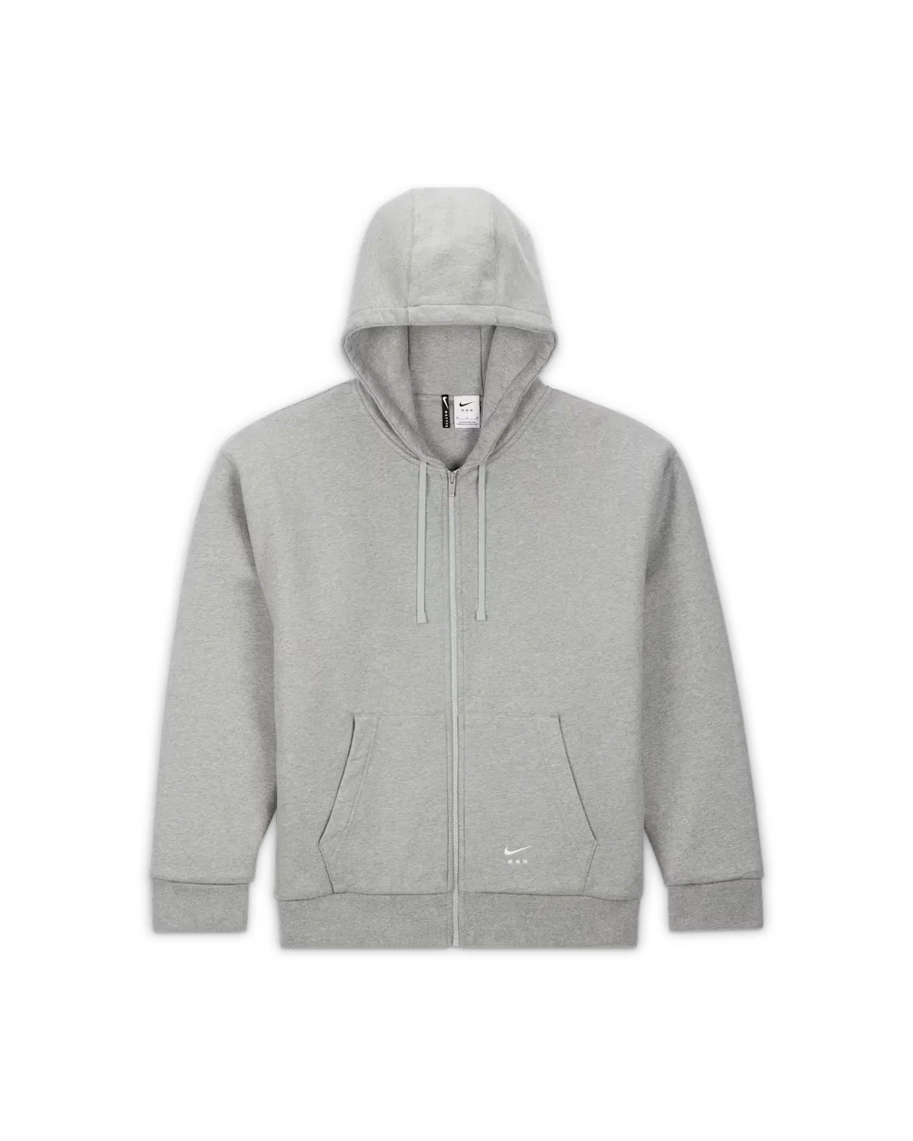 Nike MMW Zip Up Hoodie Heather Grey