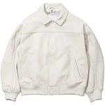 Supreme Nike Leather Varsity Jacket White