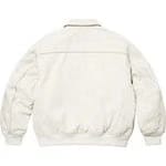 Supreme Nike Leather Varsity Jacket White