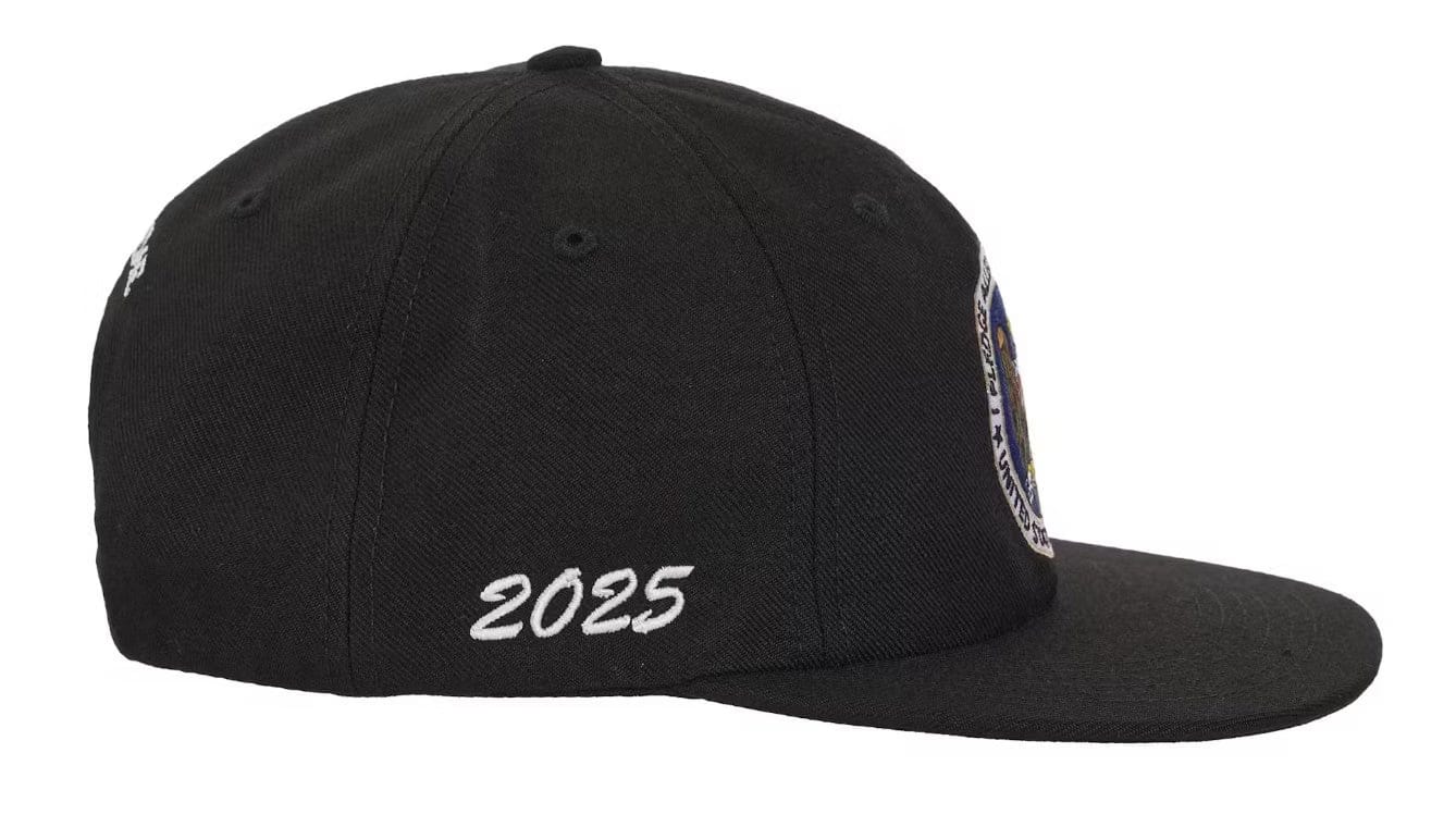 Supreme Pledge Allegiance 6-Panel Cap (FW25) Black