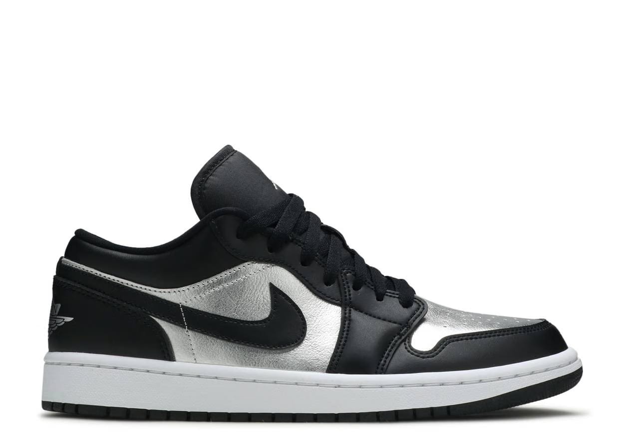 Air Jordan Jordan 1 Low SE Black Metallic Silver (Women's)