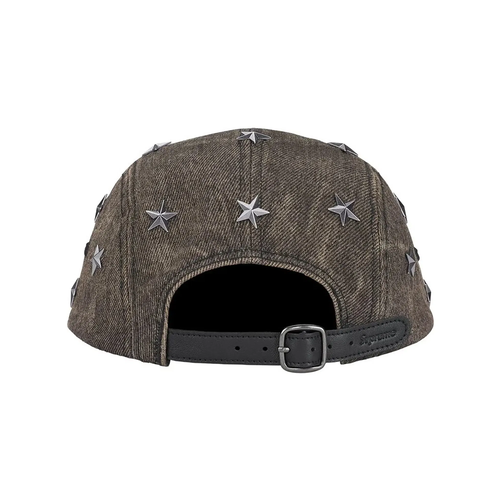 Supreme Stars Studded Denim Camp Cap Washed Black (SS26)