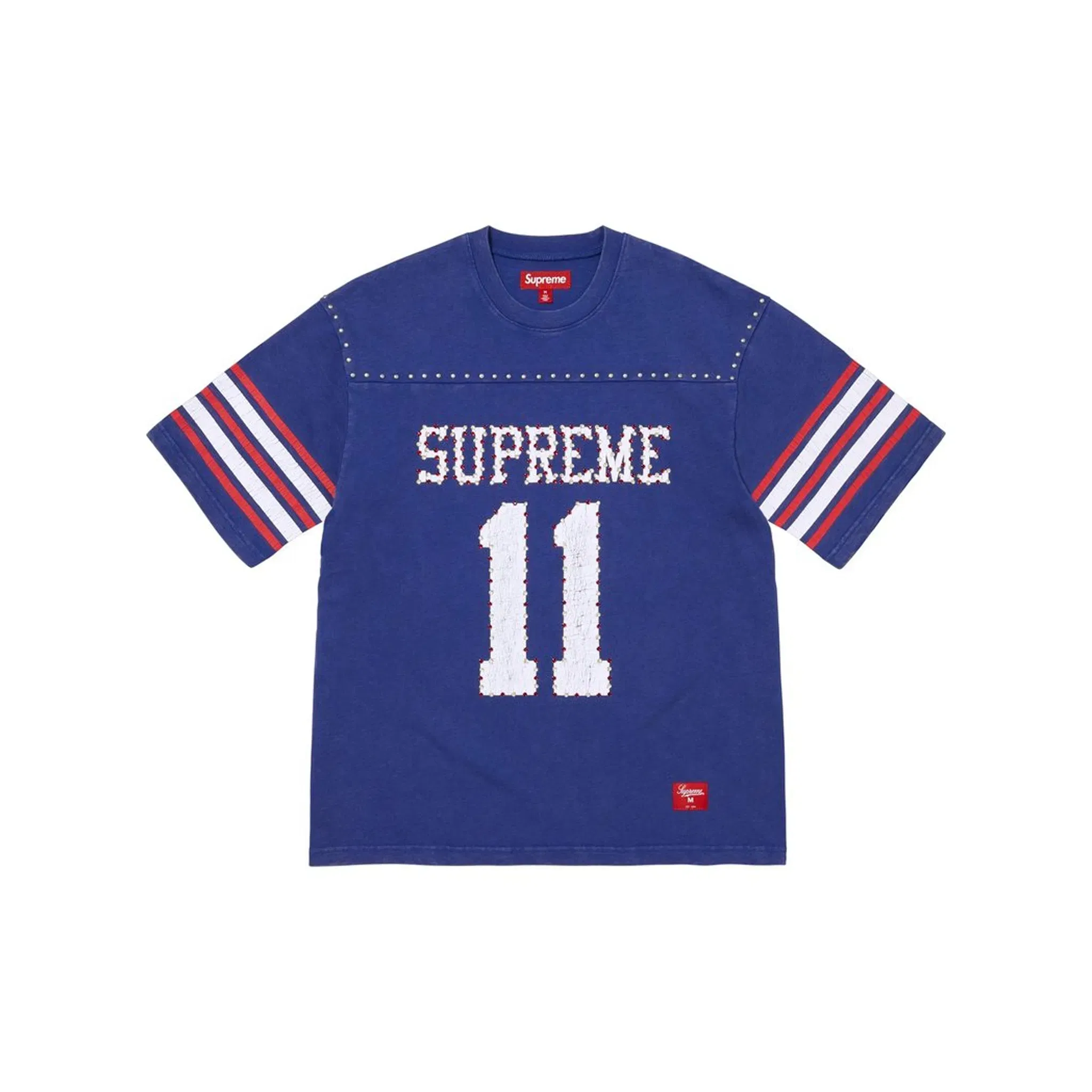Supreme Studded Short Sleeved Football Tee Blue (SS26)