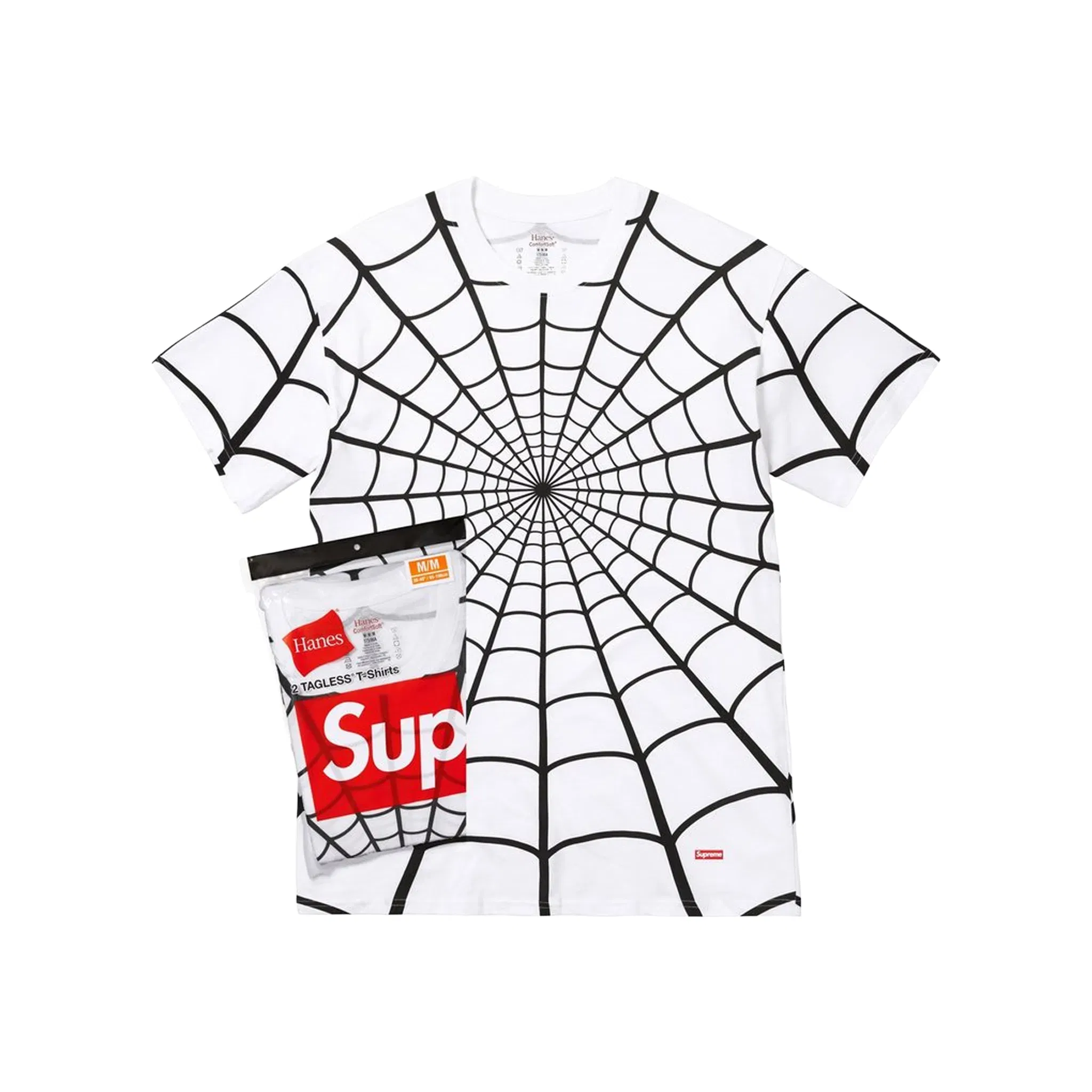 Supreme®/Hanes® Spider-Man Tagless 2 Pack Tee White (SS26)