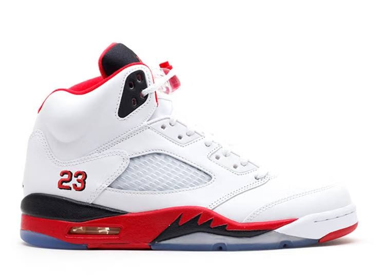 Air Jordan Jordan 5 Retro Fire Red Black Tongue (2013) (GS)