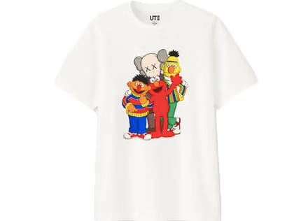 Uniqlo KAWS x Uniqlo x Sesame Street Group Tee White
