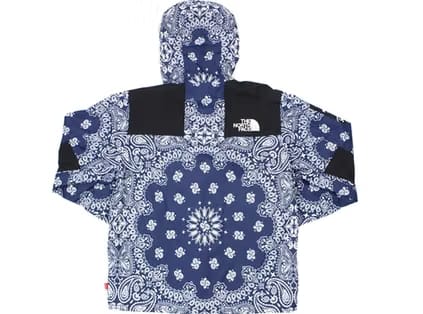 Supreme The North Face Bandana Mountain Jacket Navy (WORN)