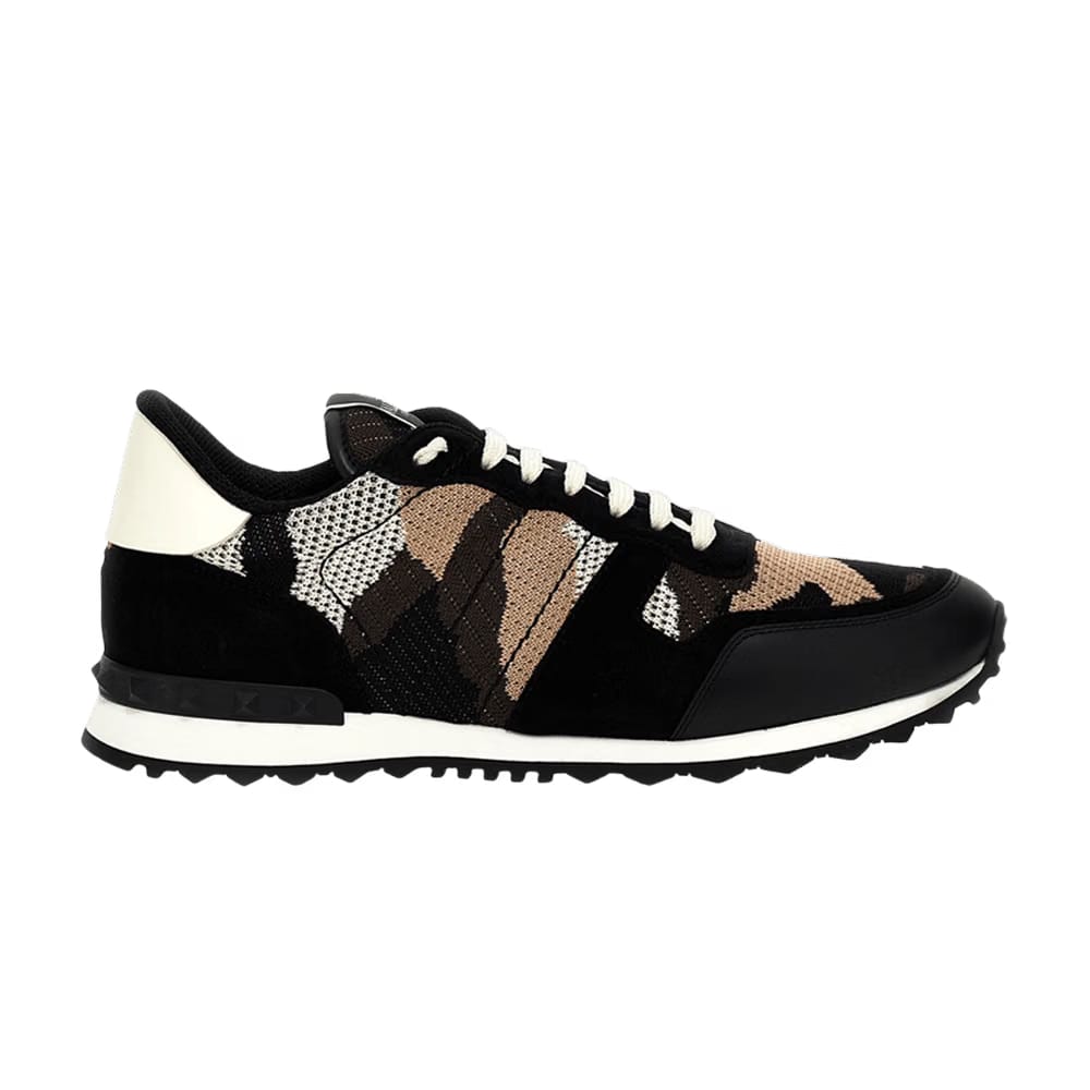 Valentino Rockrunner Black Cream Camo