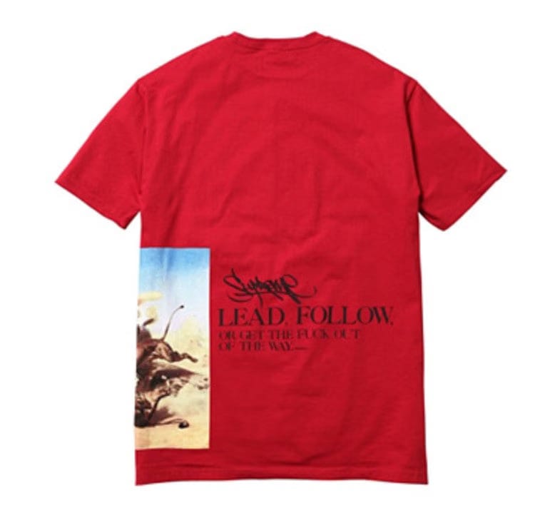 Supremearchive Supreme Lead Or Follow Tee Red