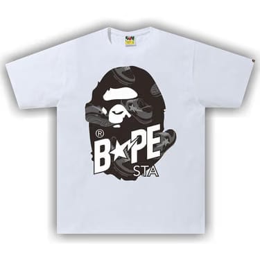 BAPE Random Bape Sta Ape Head Relaxed Tee 'White/Black'