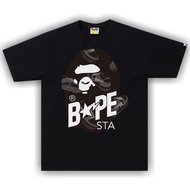BAPE Random Bape Sta Ape Head Relaxed Tee 'Black'