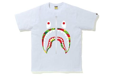 BAPE Sta Camo Shark Tee White/Multi