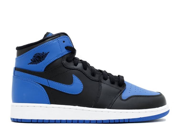 Air Jordan Jordan 1 Retro Black Royal Blue (2013) (GS) (WORN)