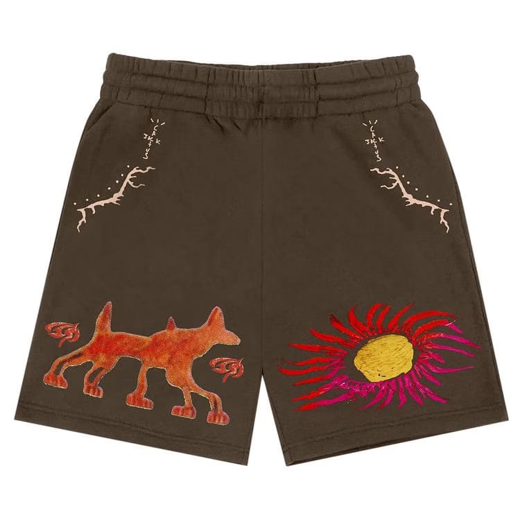 Cactus Jack by Travis Scott Sun Shorts Brown