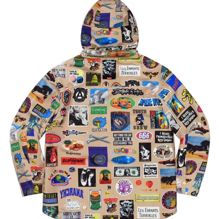 Supreme GORE-TEX Stickers Shell Jacket (SS21) Tan