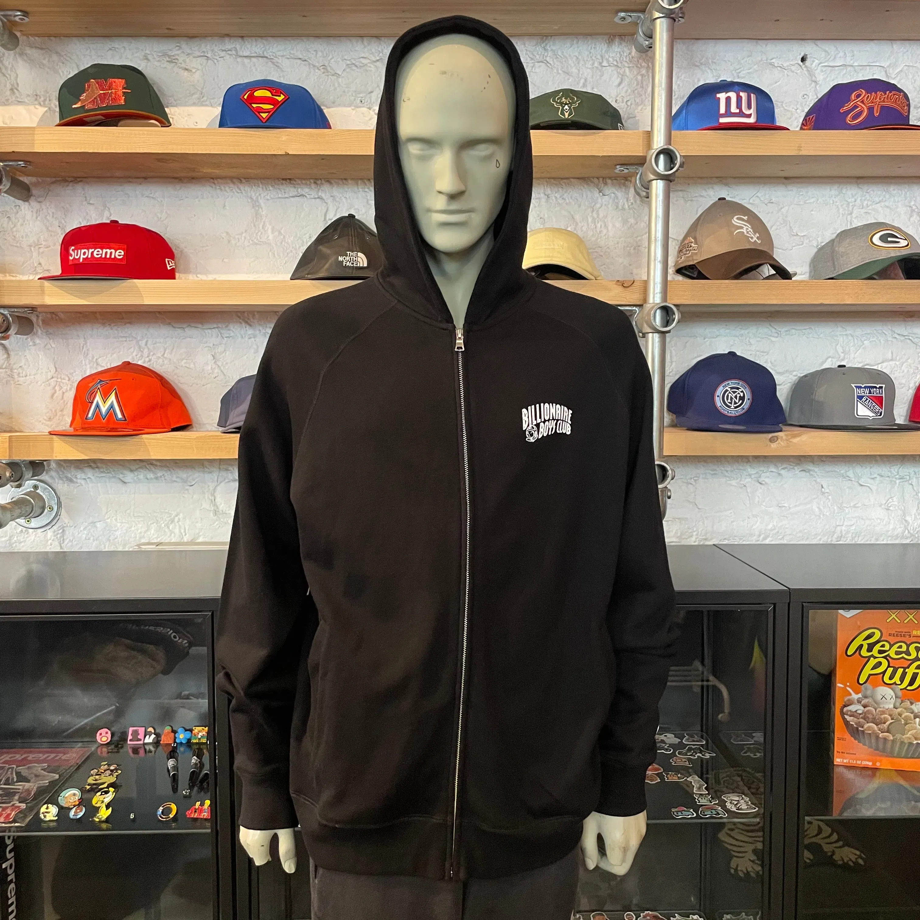BBC Zip Up Hoodie Black