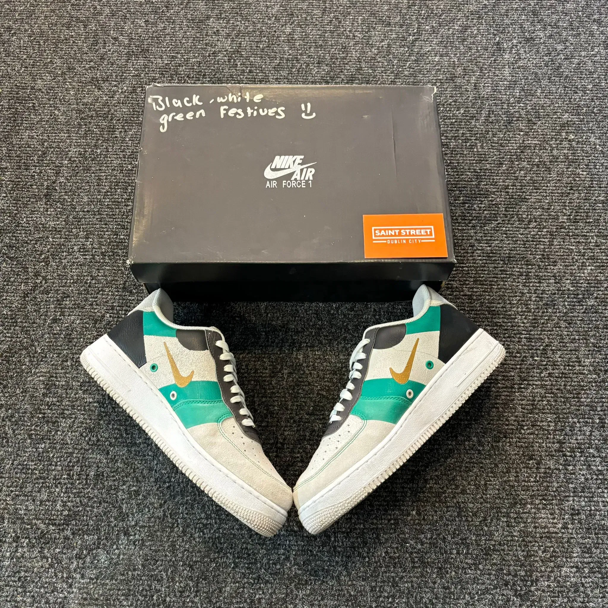Nike AF1 Mini Swoosh White/Green
