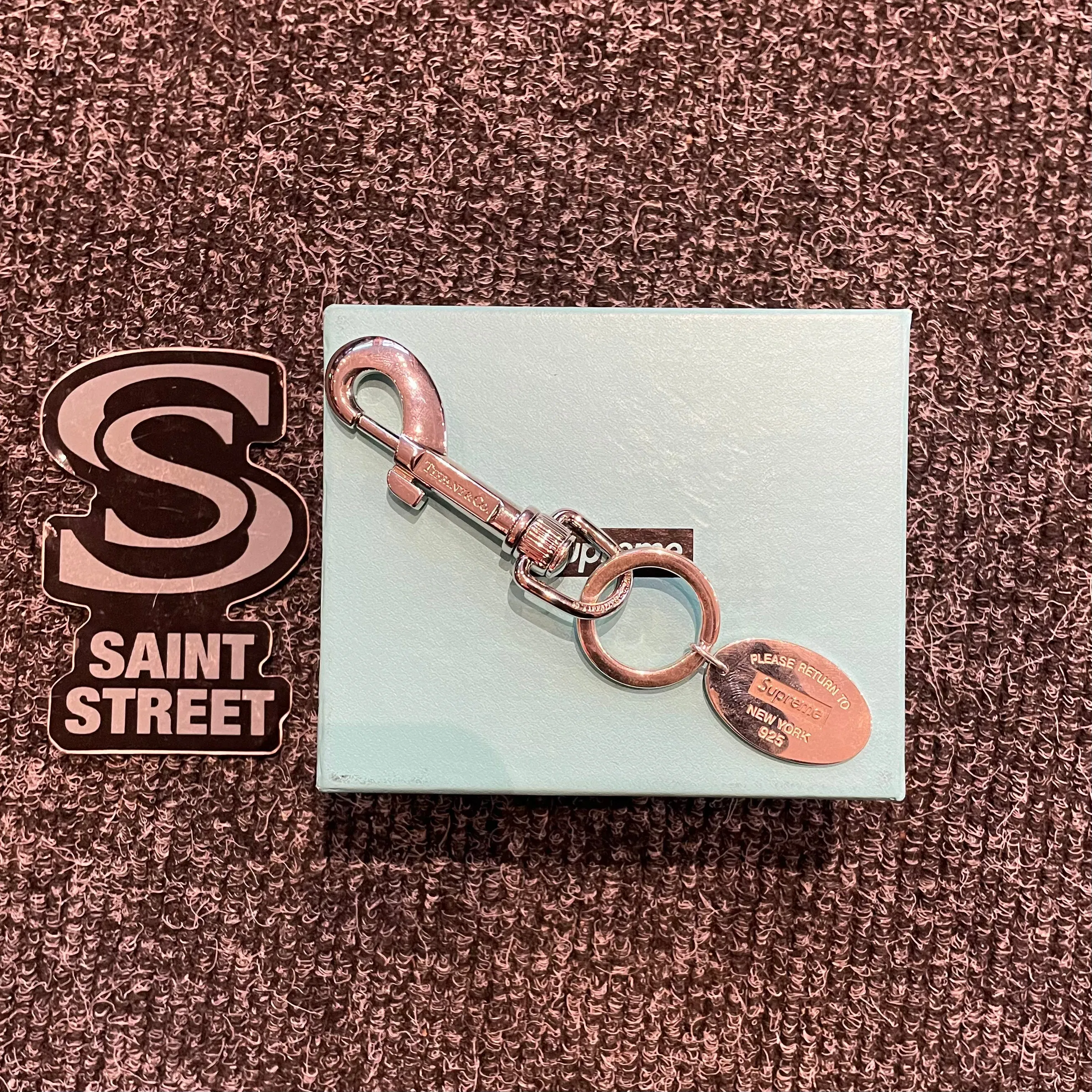 Supreme x Tiffany & Co Keychain Sterling Silver