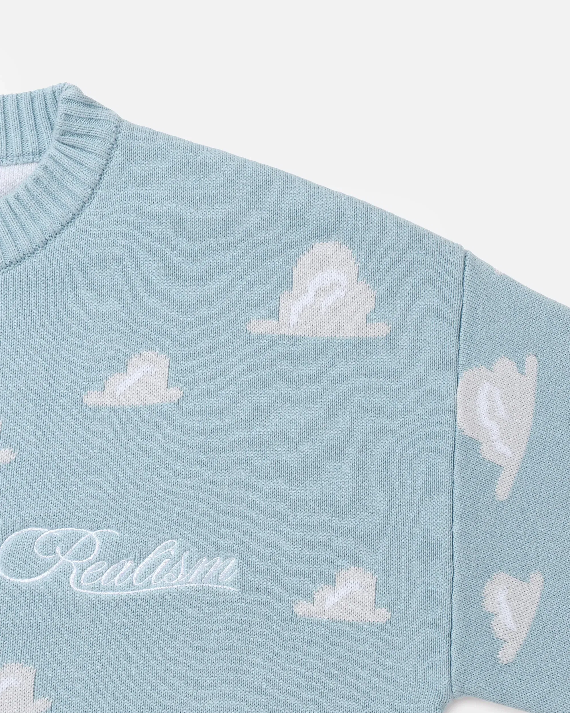 REALISM AND TOY STORY CLOUD KNIT SWEATER POWDER BLUE