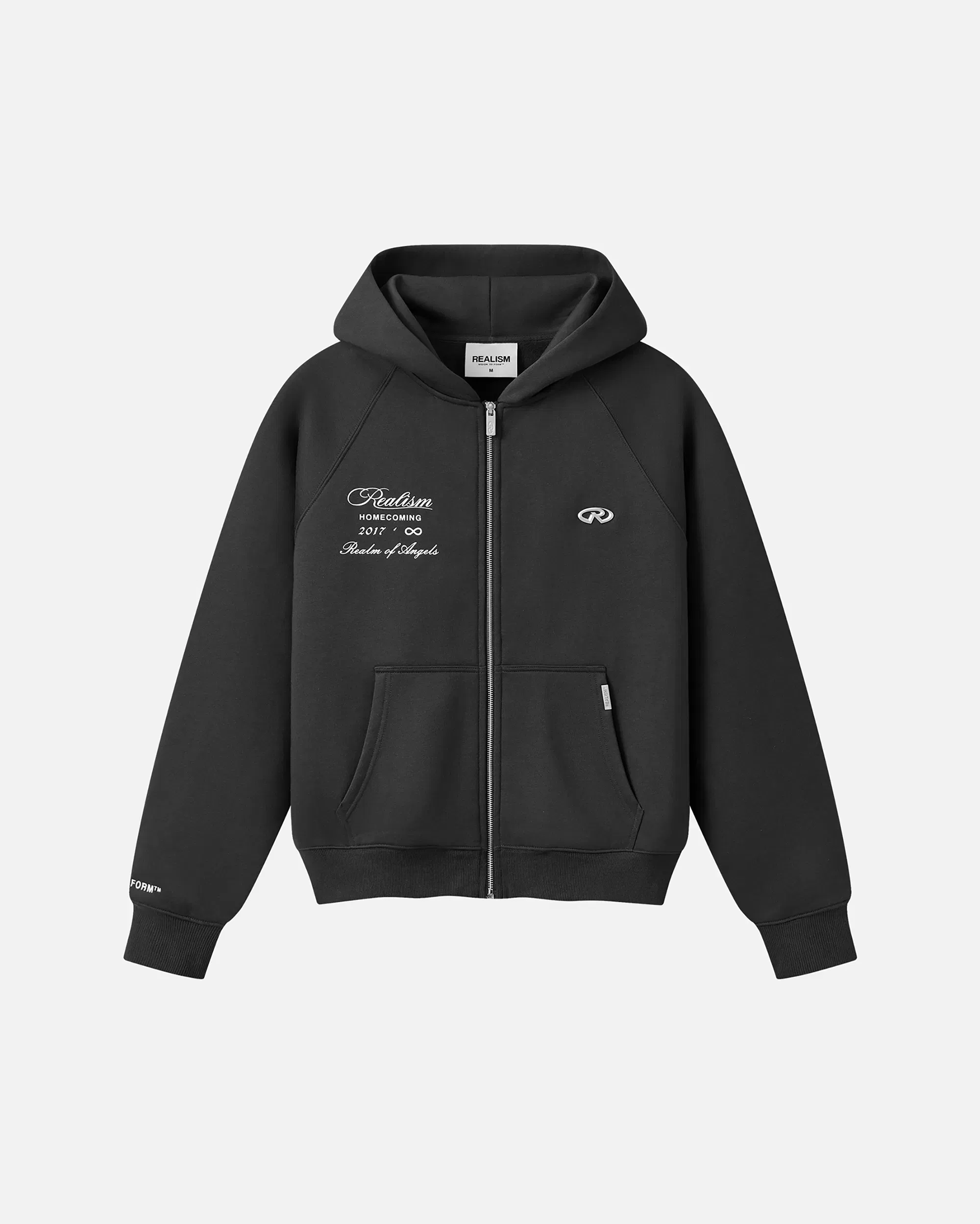 Realism SSS REALISM REALM OF ANGELS ZIP HOODIE V2 ASPHALT