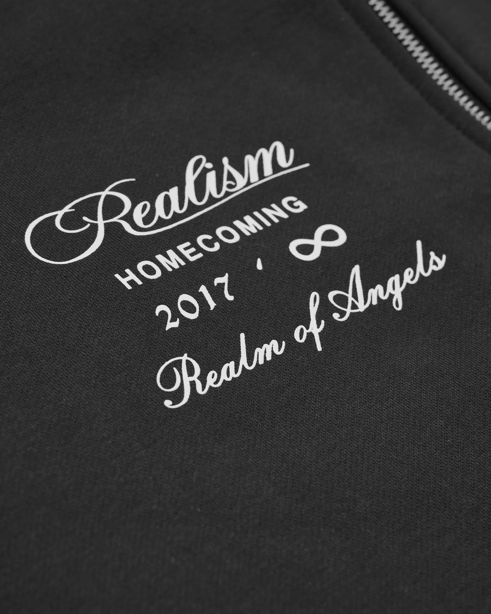 Realism SSS REALISM REALM OF ANGELS ZIP HOODIE V2 ASPHALT