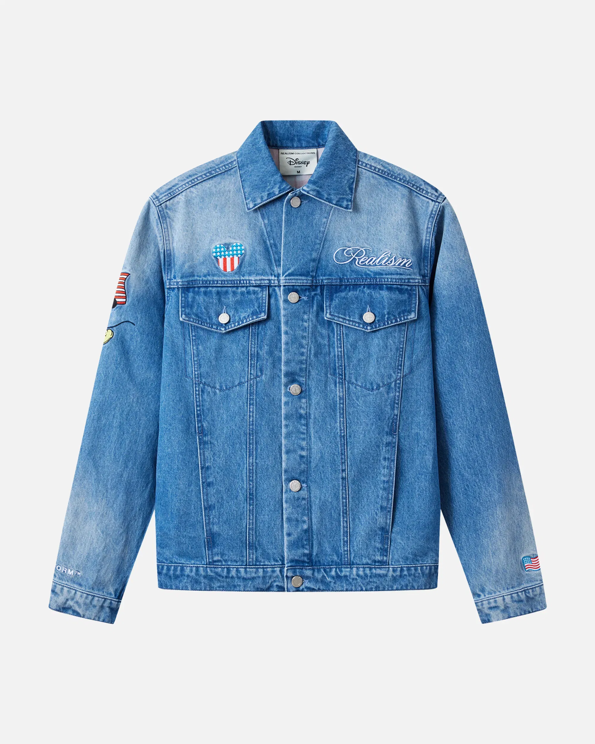 Realism SSS REALISM AND DISNEY USA DENIM JACKET WASHED BLUE