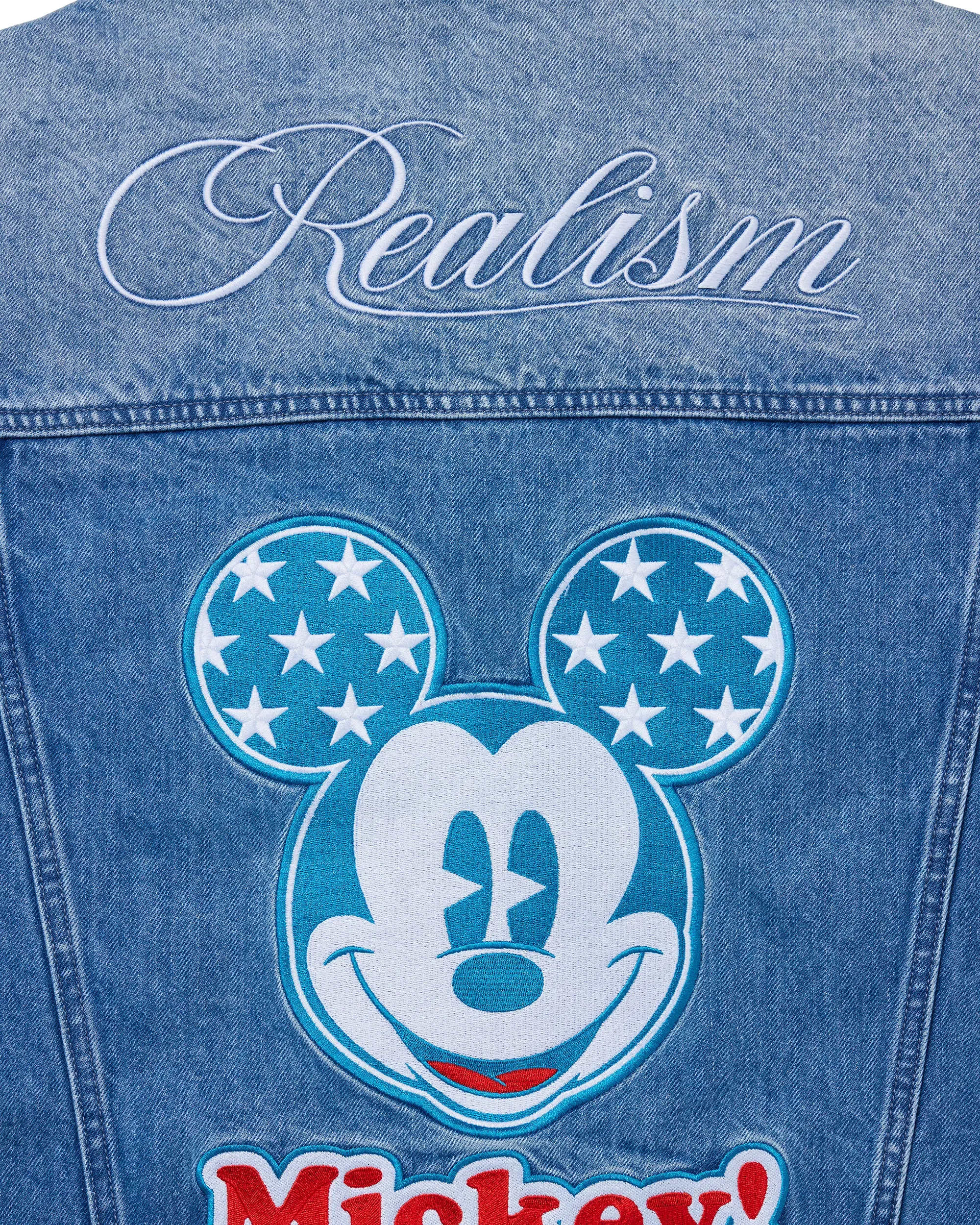 Realism SSS REALISM AND DISNEY USA DENIM JACKET WASHED BLUE