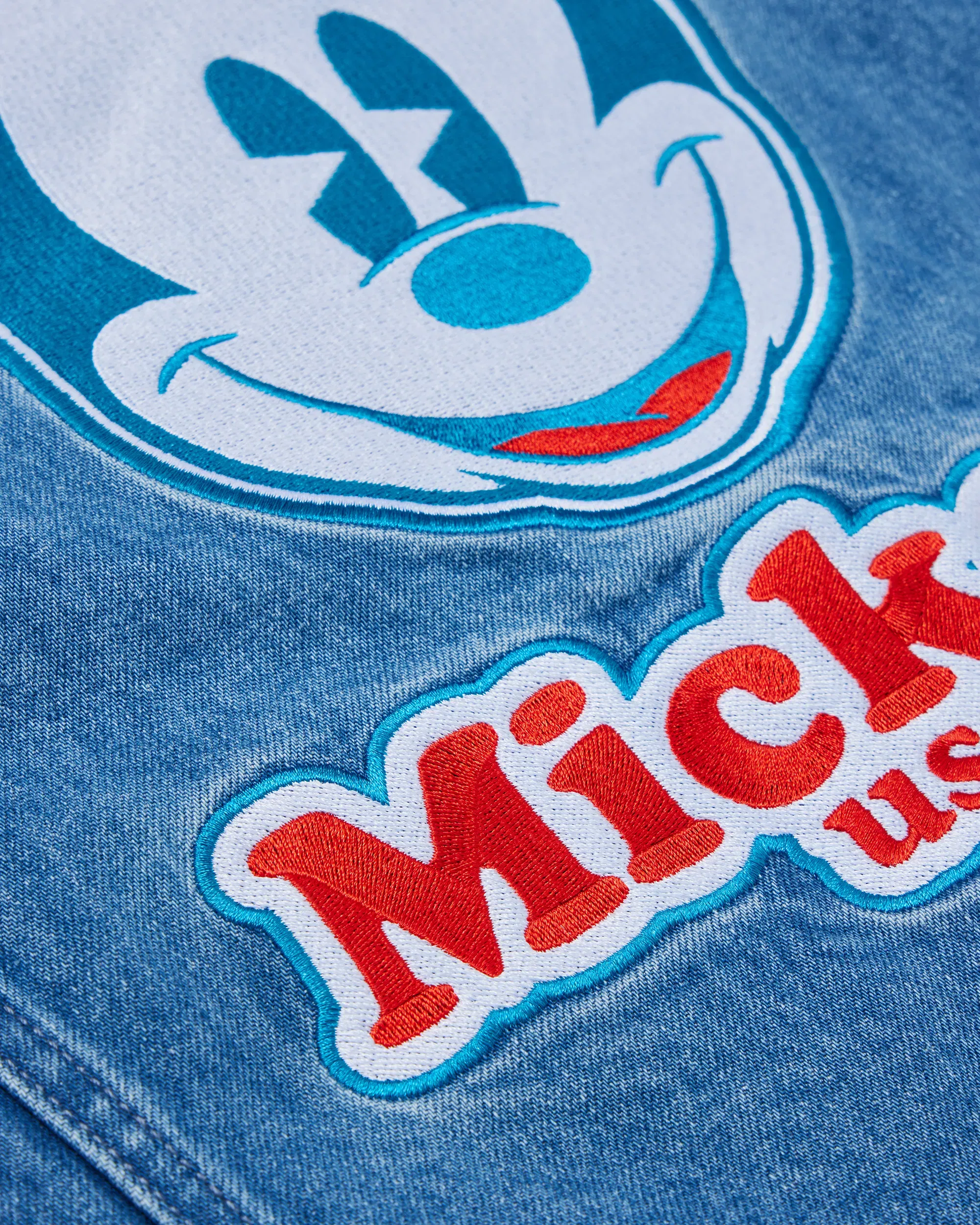 Realism SSS REALISM AND DISNEY USA DENIM JACKET WASHED BLUE