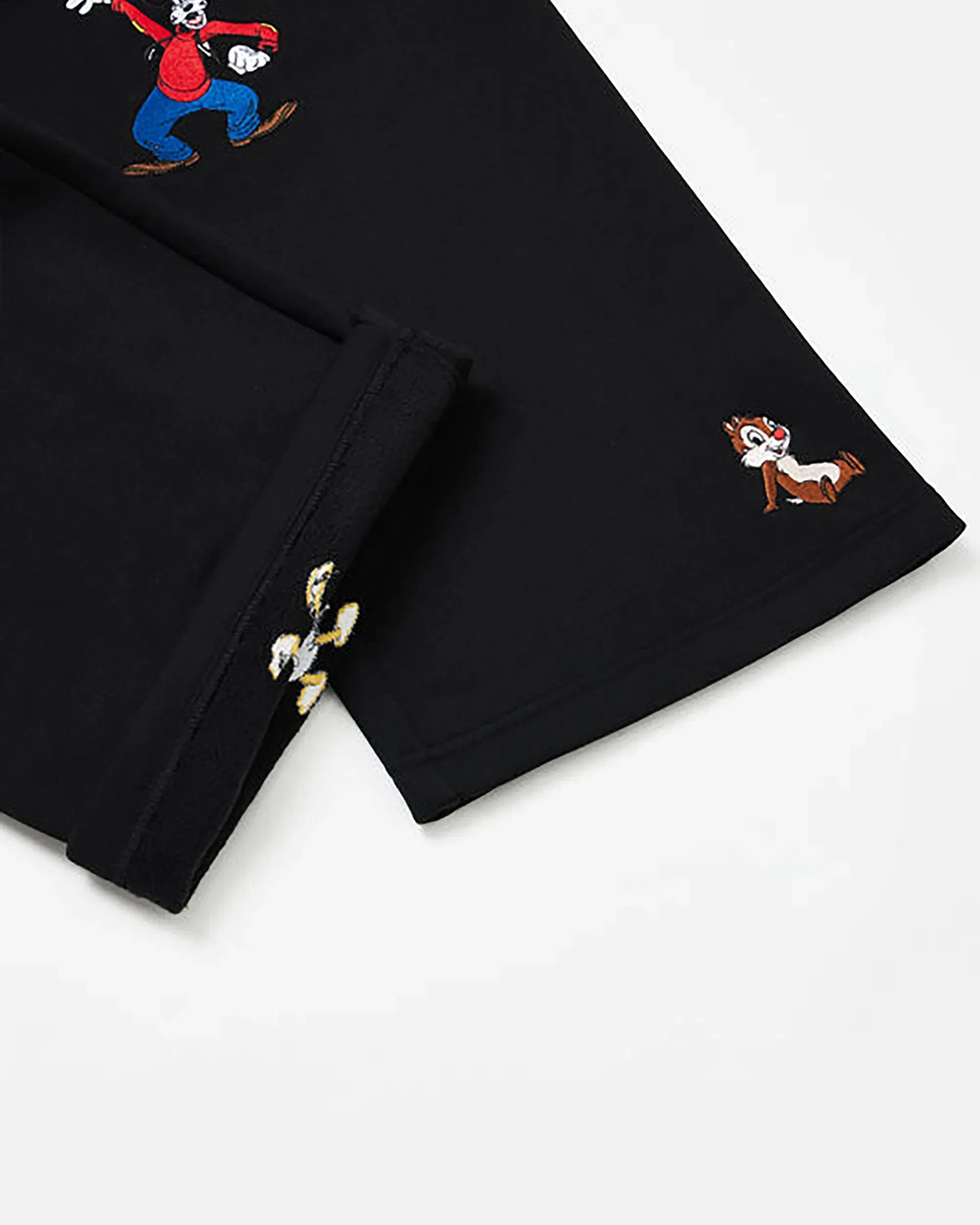 Realism SSS REALISM AND DISNEY BACK TO FRONT SWEATPANTS OPEN LEG BLACK