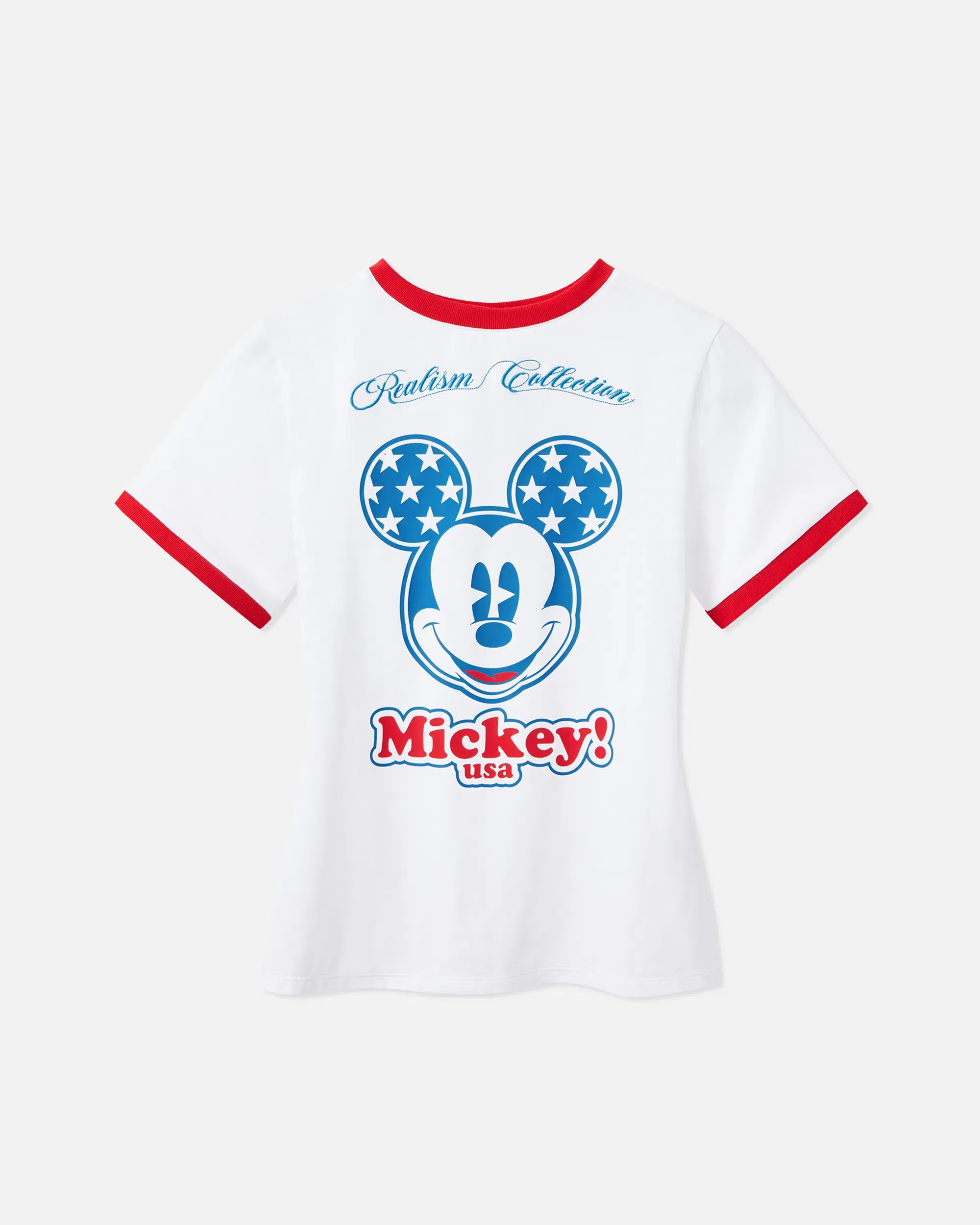 Realism SSS REALISM AND DISNEY USA BABY TEE WHITE