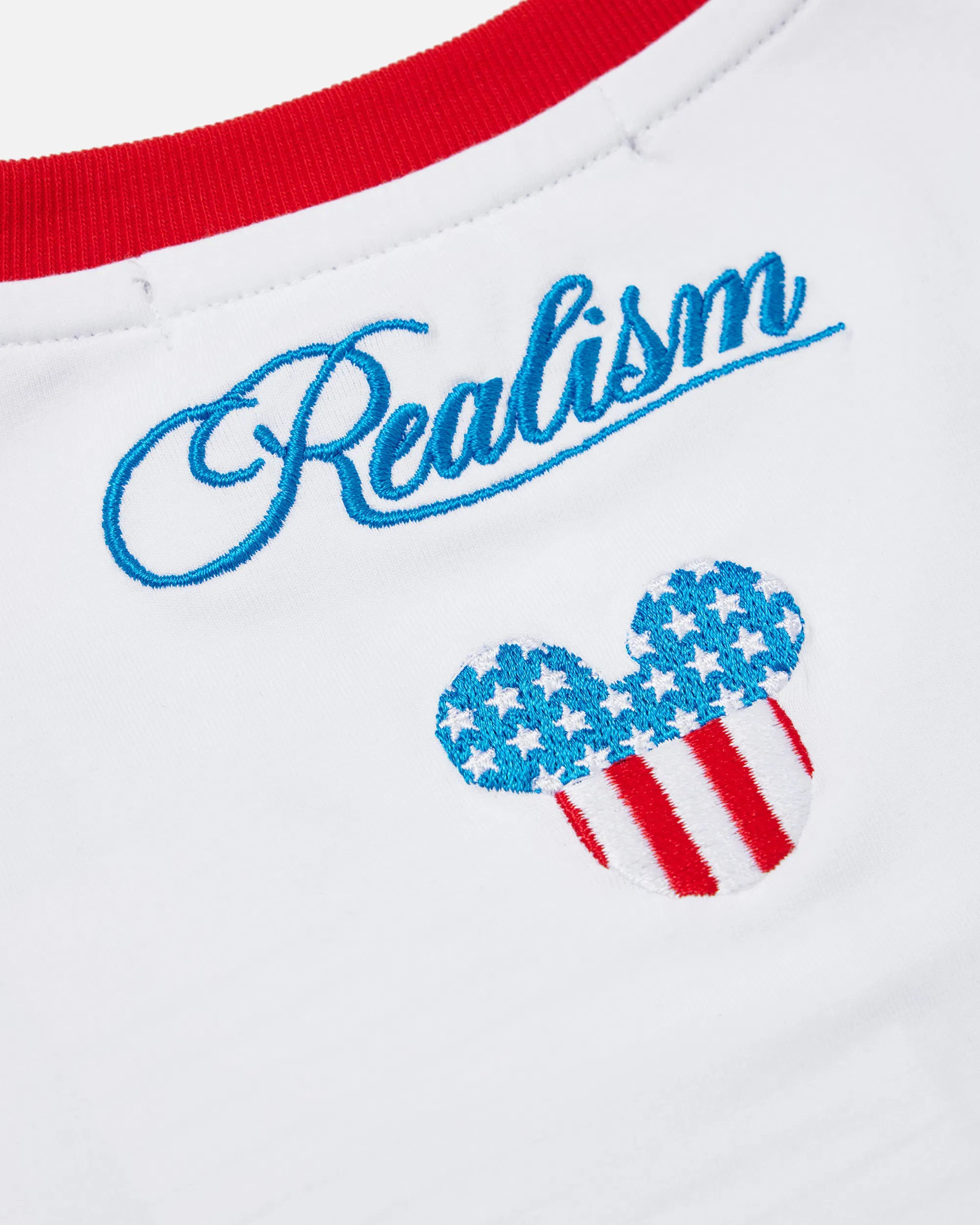 Realism SSS REALISM AND DISNEY USA BABY TEE WHITE