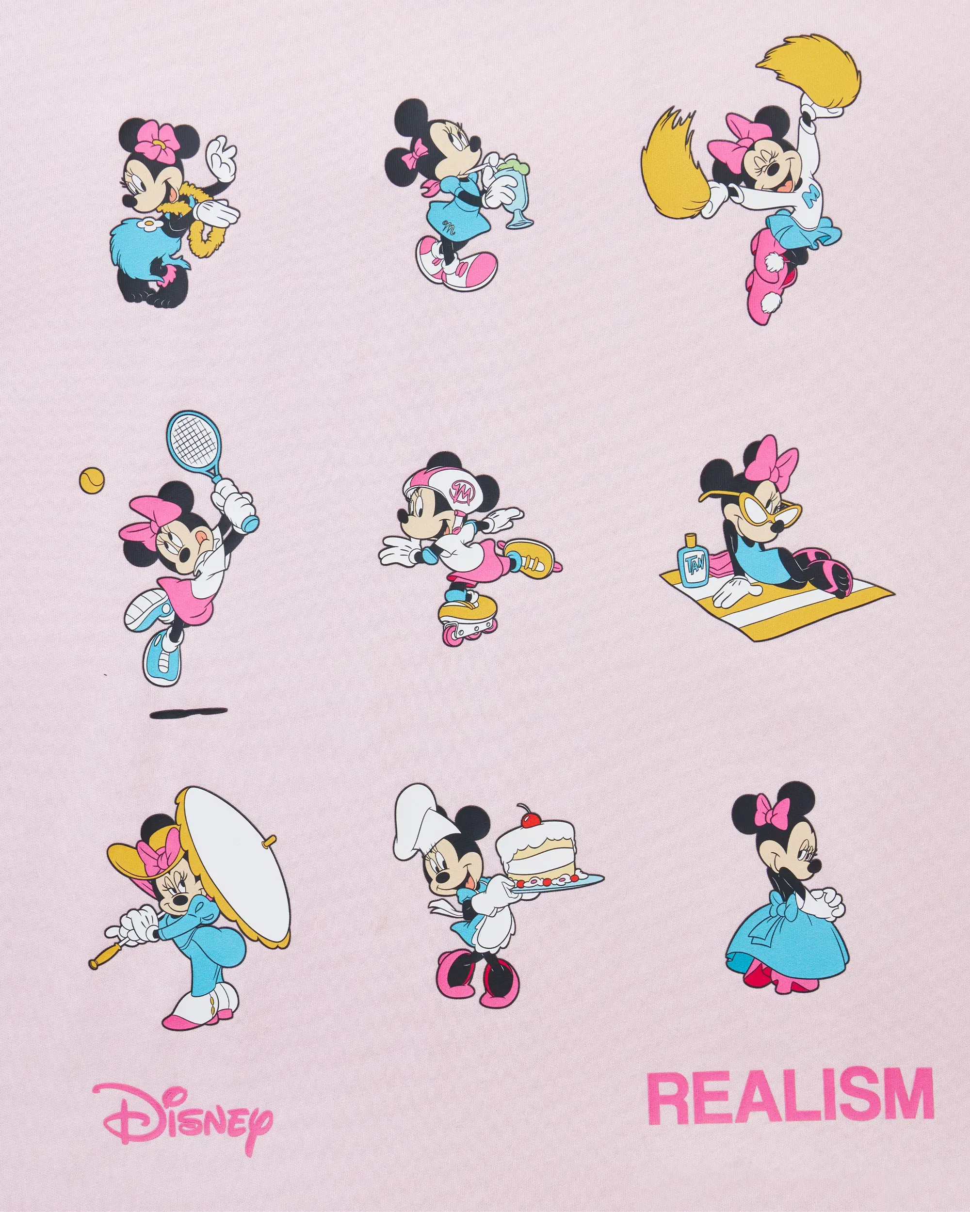 Realism SSS REALISM AND DISNEY MULTI MINNIE TEE POWDER PINK