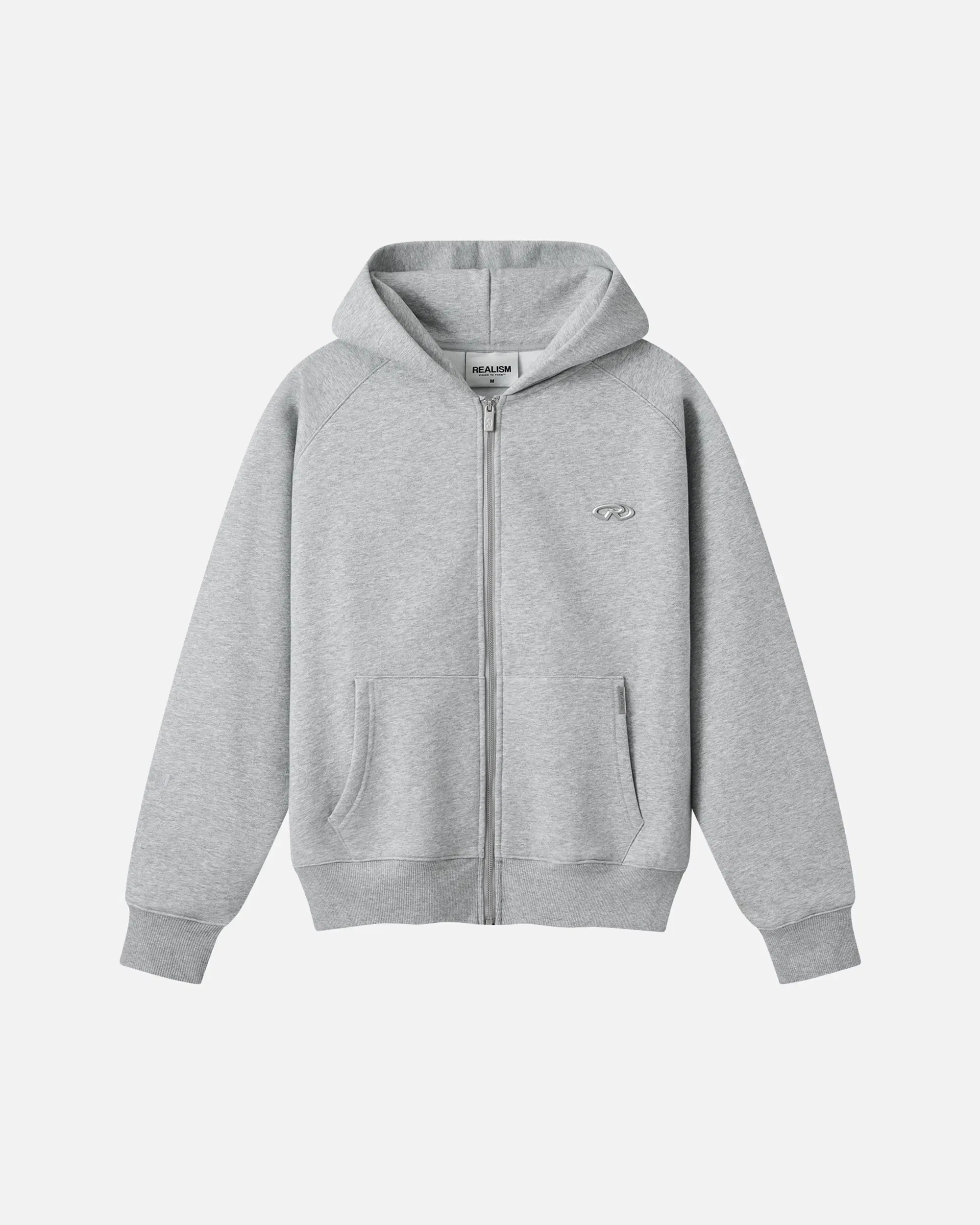 Realism SSS REALISM RADIANT ZIP HOODIE V2 REFLECTIVE GREY MARLE