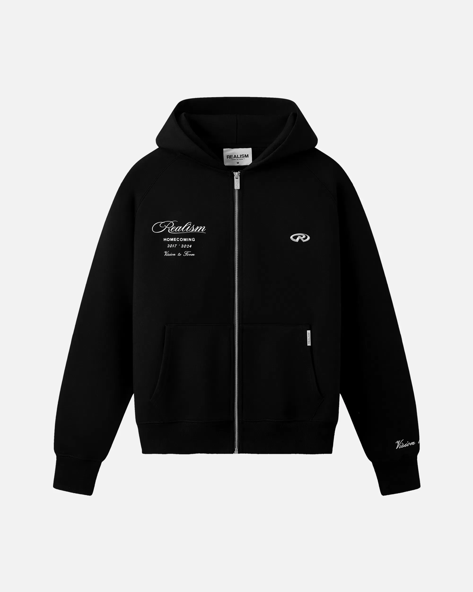 Realism SSS REALISM HALO ZIP HOODIE V2 BLACK