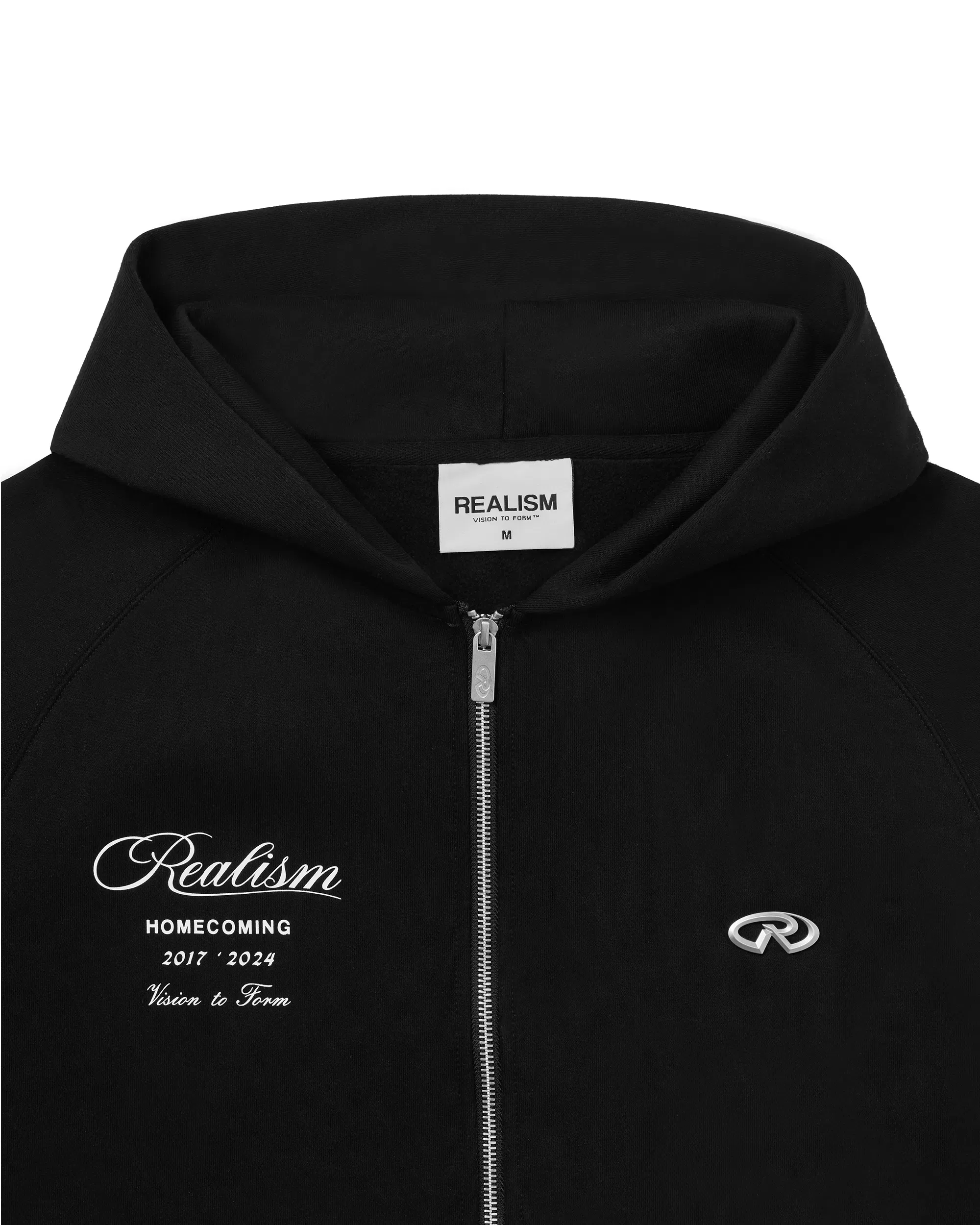 Realism SSS REALISM HALO ZIP HOODIE V2 BLACK