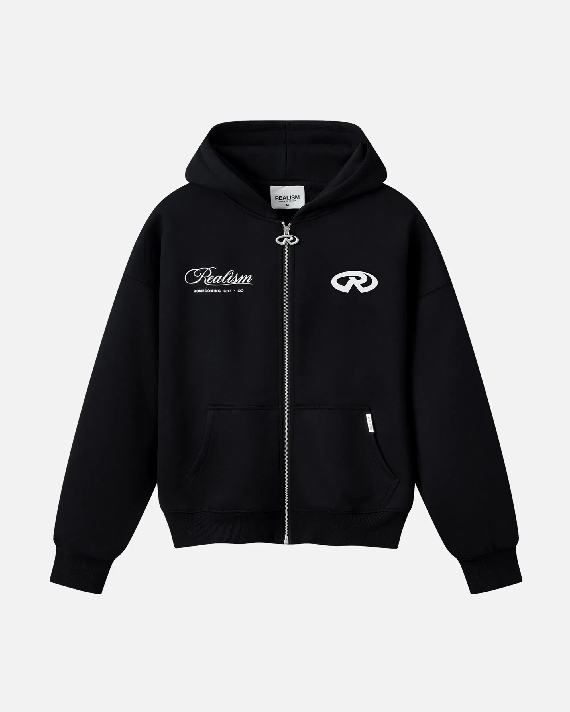 Realism SSS REALISM HOMECOMING ZIP HOODIE V2 BLACK