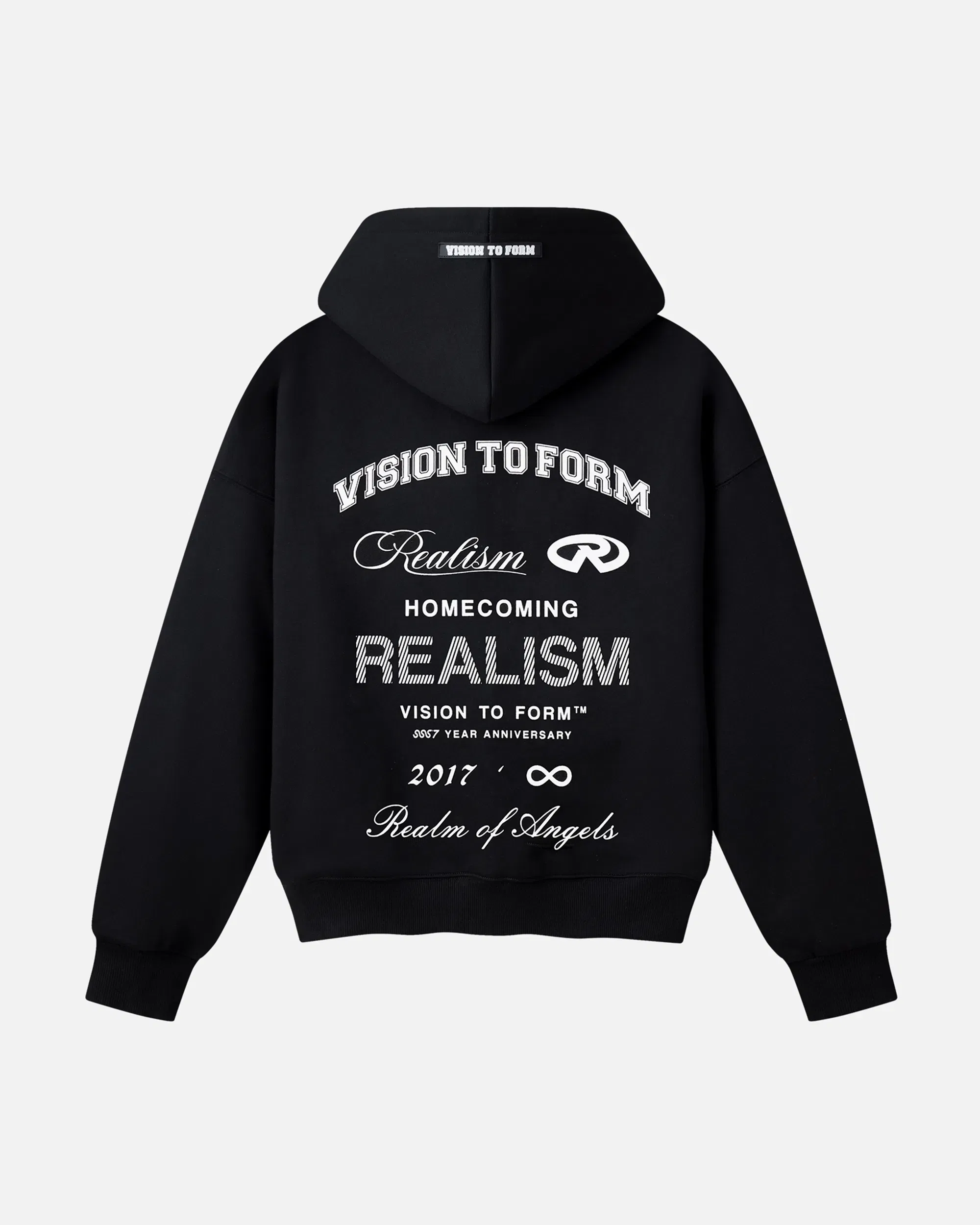 Realism SSS REALISM HOMECOMING ZIP HOODIE V2 BLACK