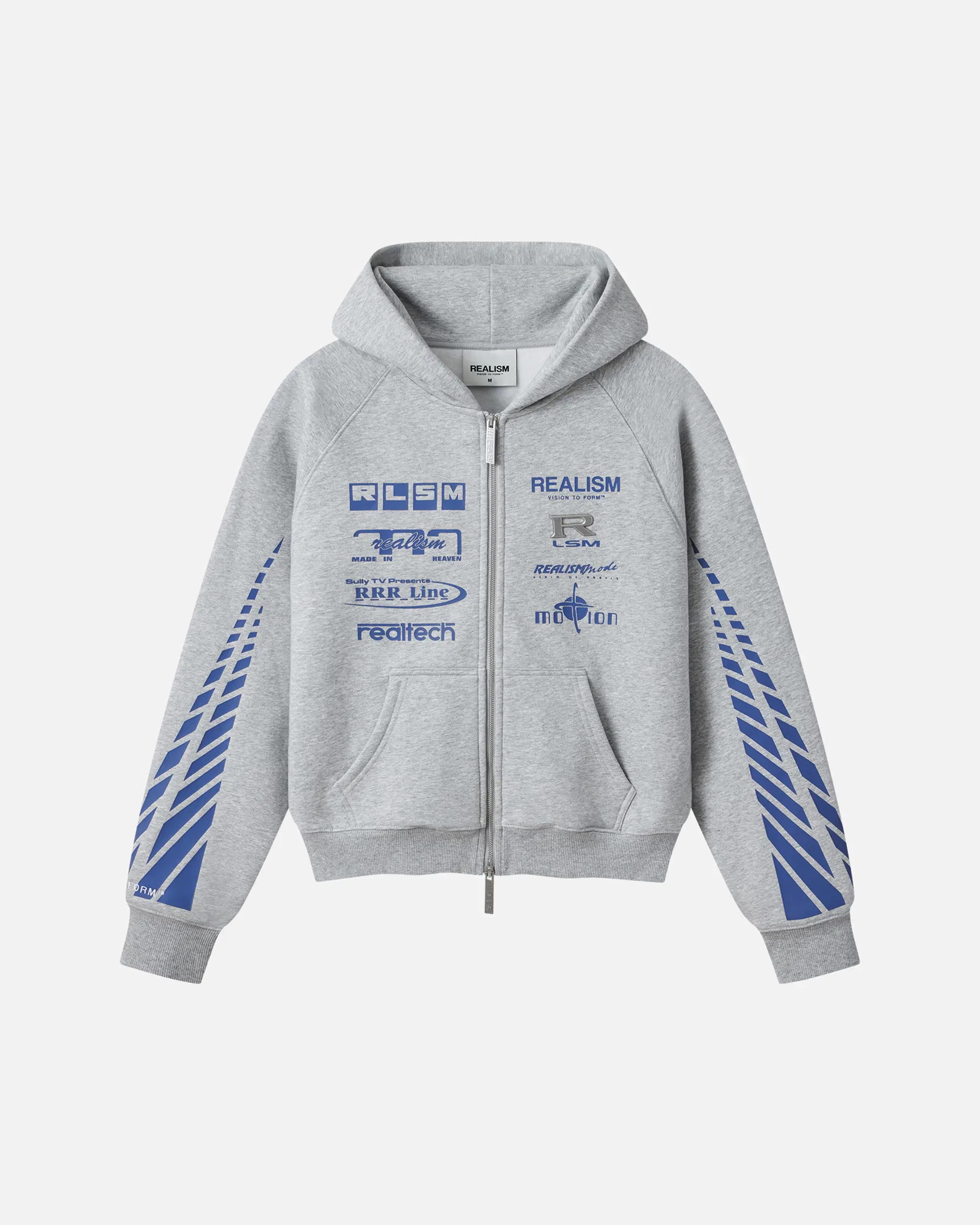 Realism SSS REALISM R-LINE ZIP HOODIE GREY MARLE