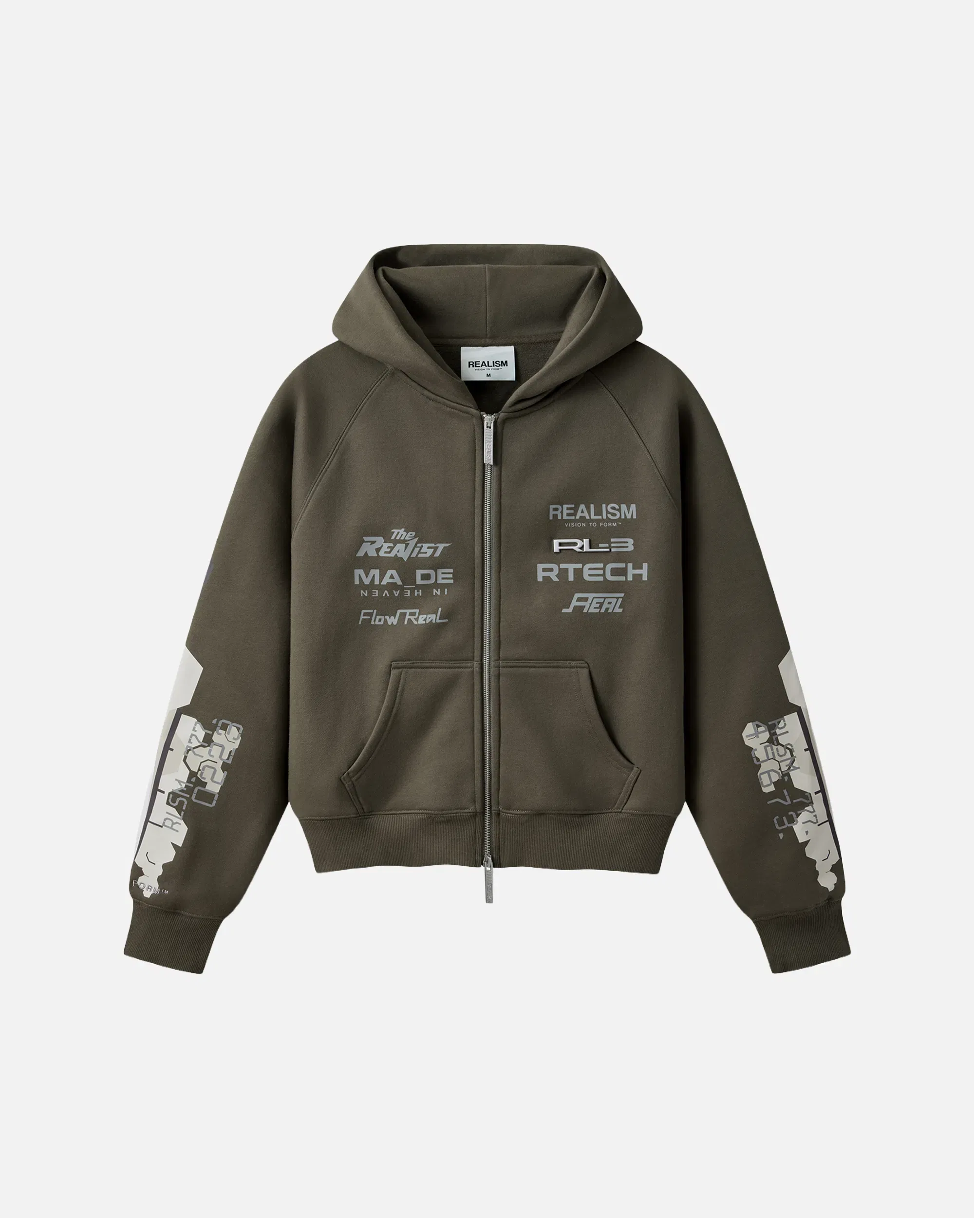 Realism SSS REALISM RL3 ZIP HOODIE WALNUT
