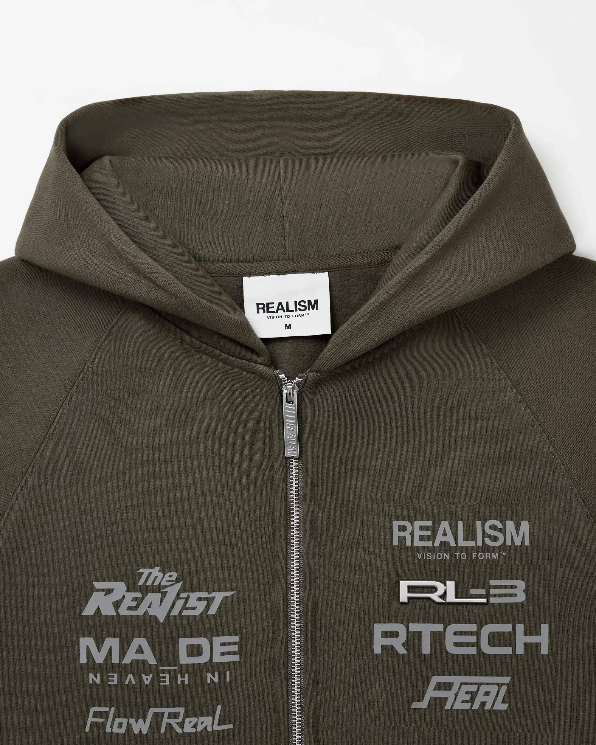 Realism SSS REALISM RL3 ZIP HOODIE WALNUT