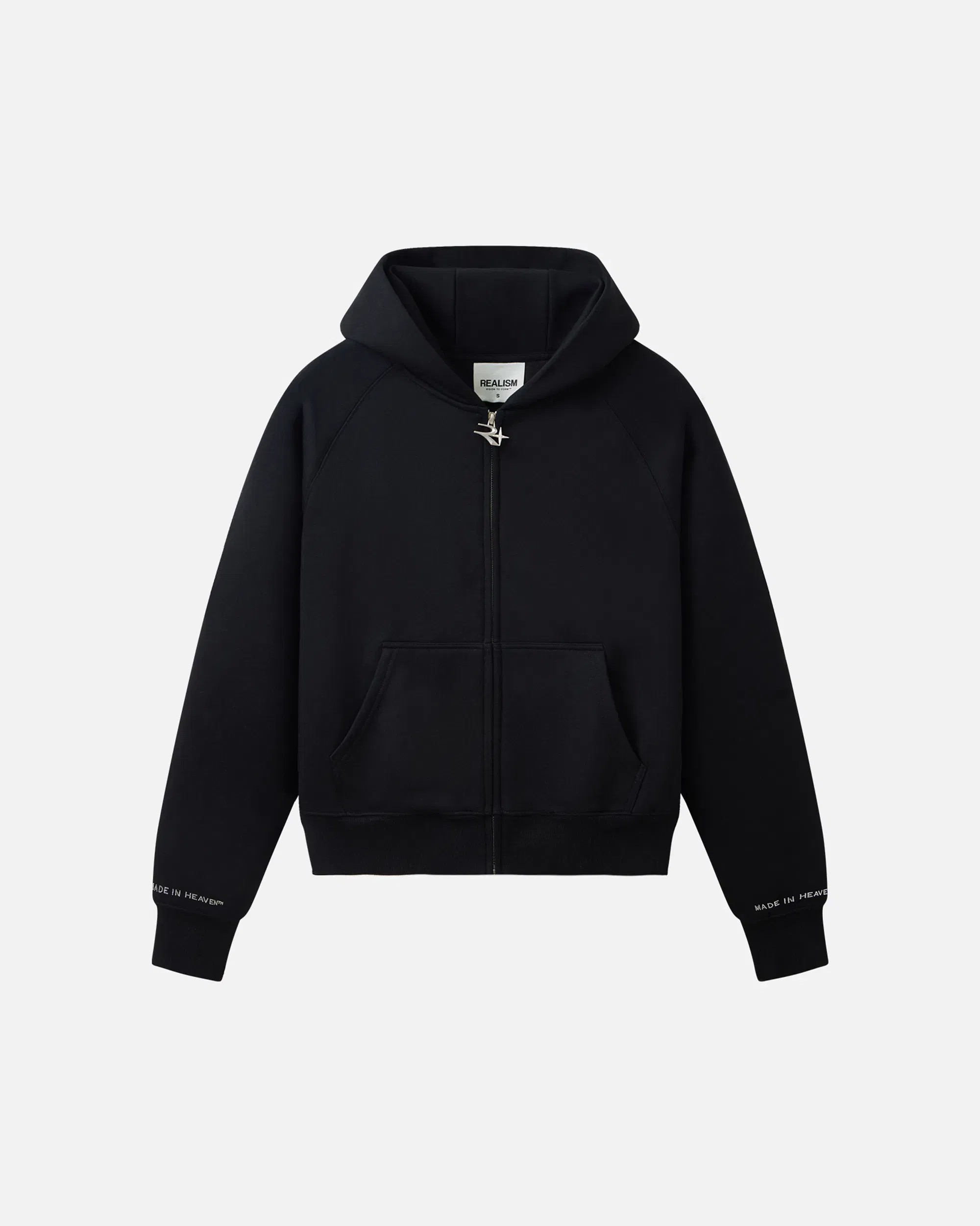 Realism SSS REALISM GLIMMER LOGO ZIP HOODIE V2 BLACK