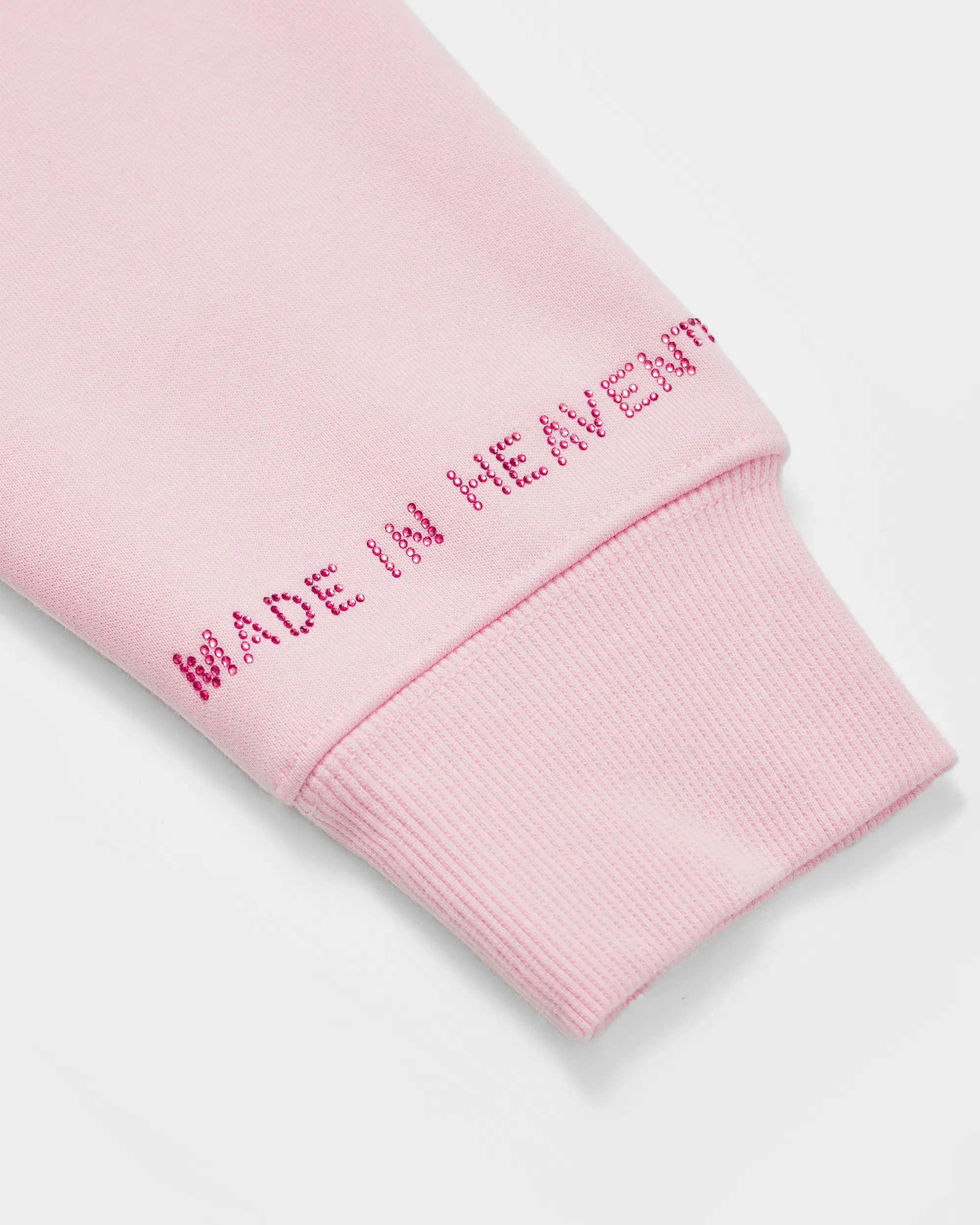 Realism SSS REALISM GLIMMER LOGO ZIP HOODIE V2 POWDER PINK