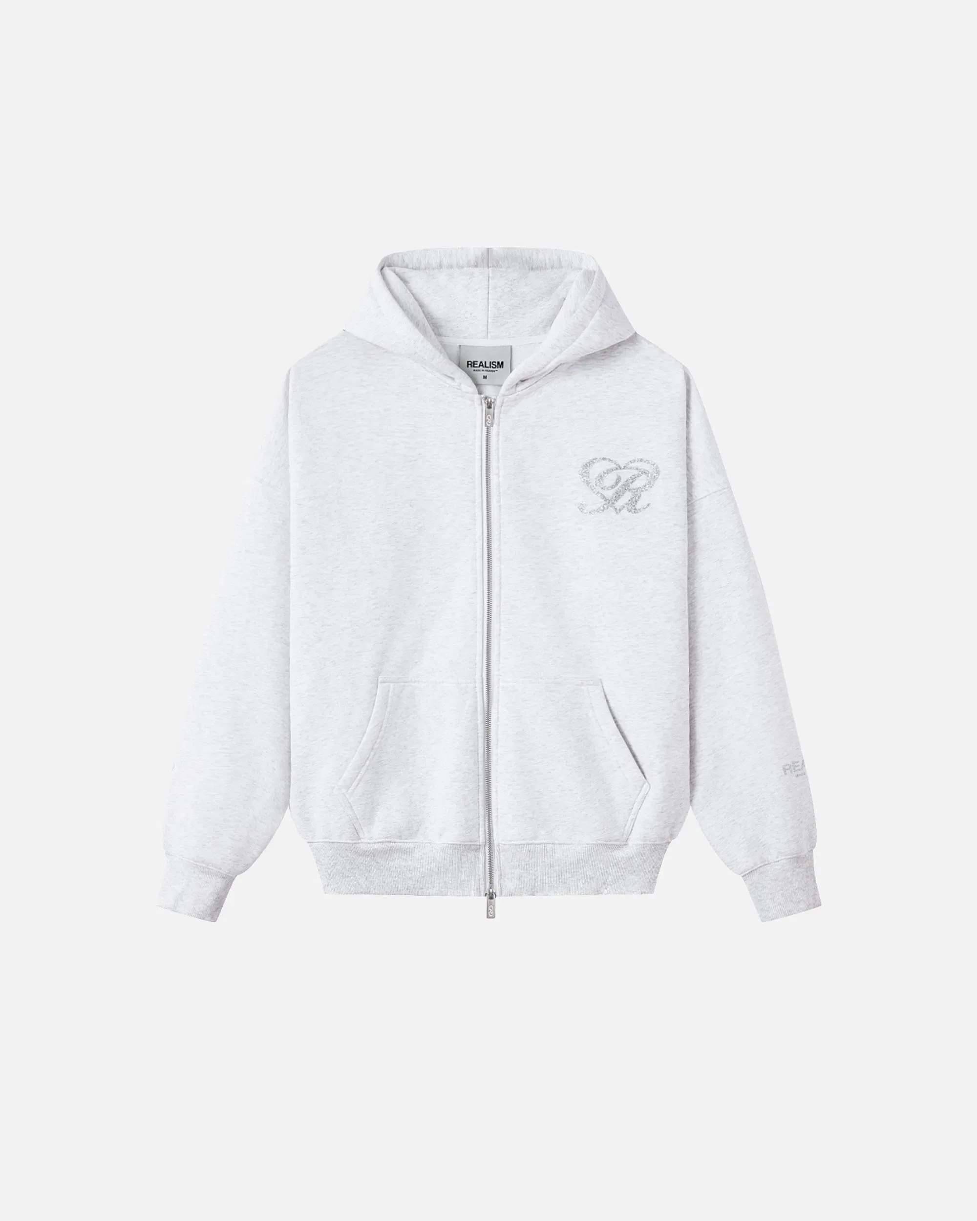 Realism SSS REALISM REAL LOVE ZIP HOODIE SNOW MARLE