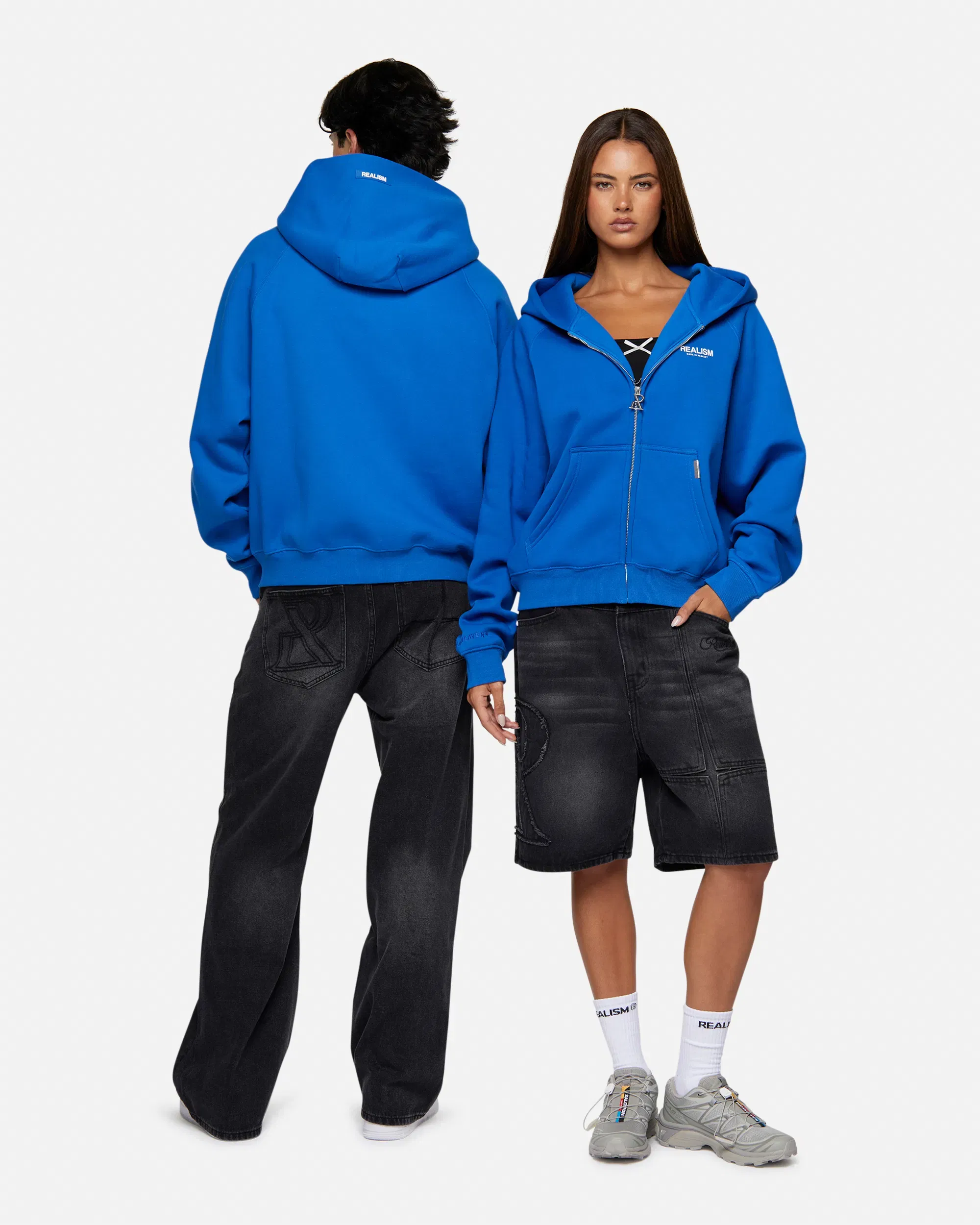 Realism SSS REALISM STUDIO ZIP HOODIE AZURE