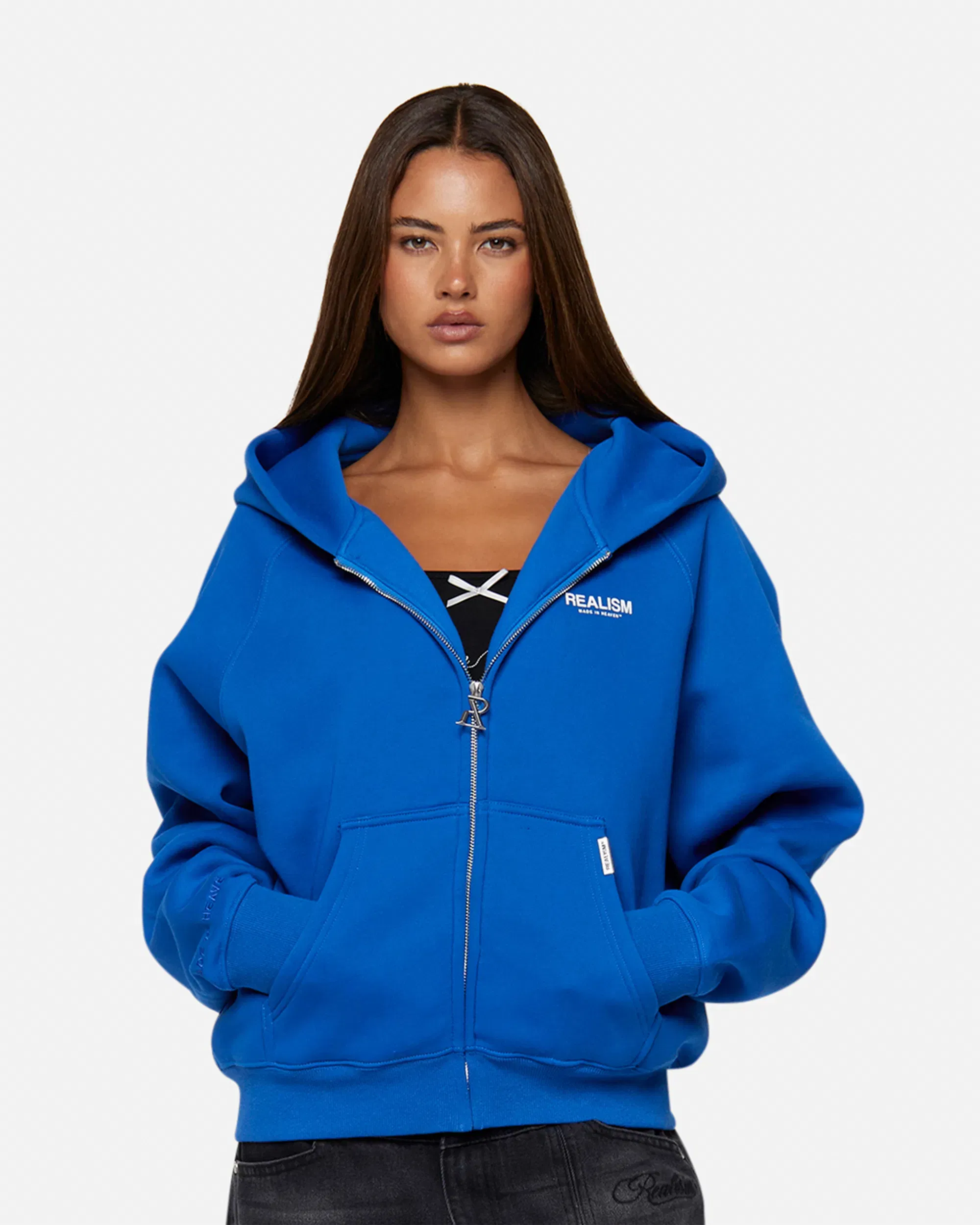 Realism SSS REALISM STUDIO ZIP HOODIE AZURE