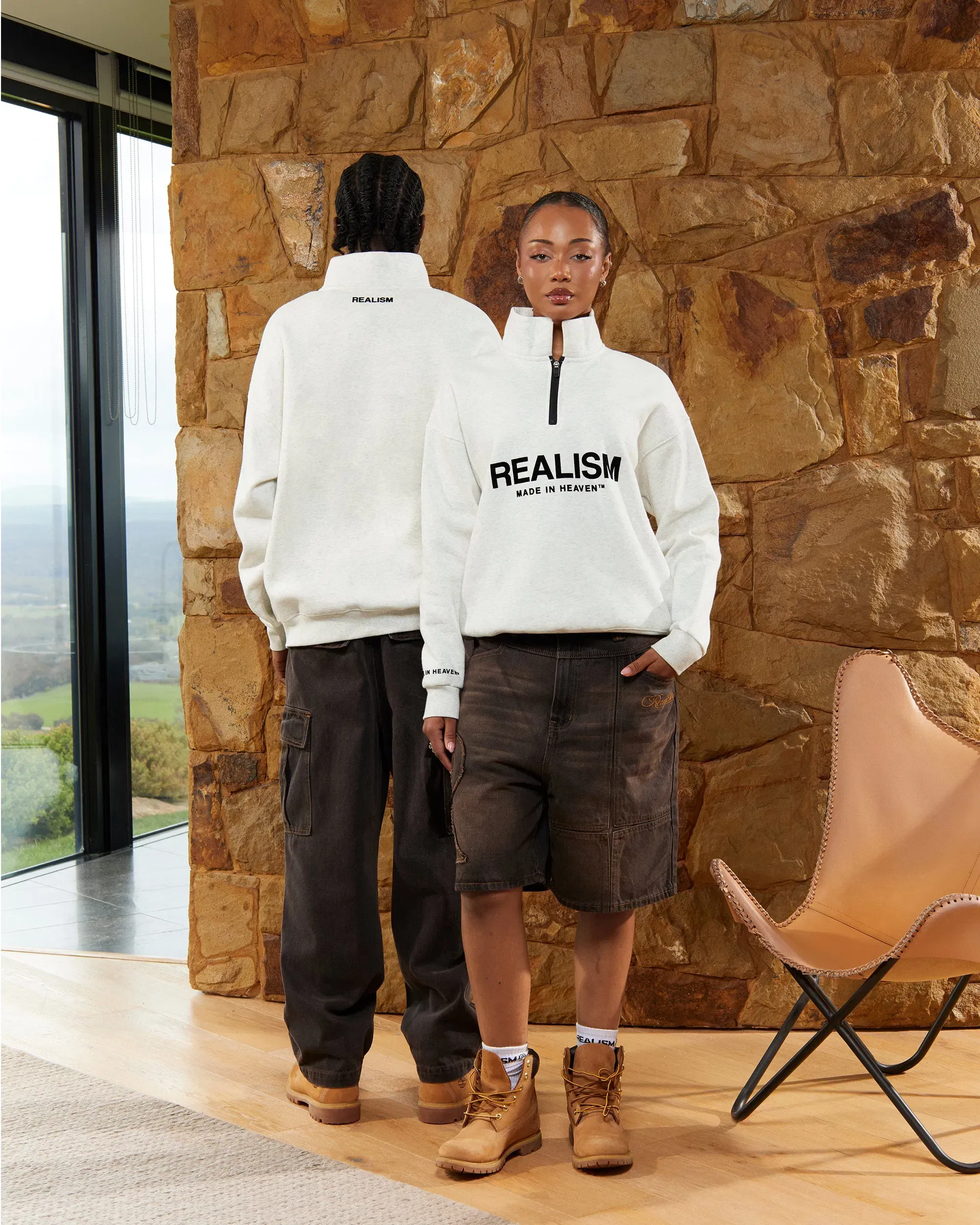 Realism SSS REALISM ELITE HALF ZIP SWEATER OATMEAL